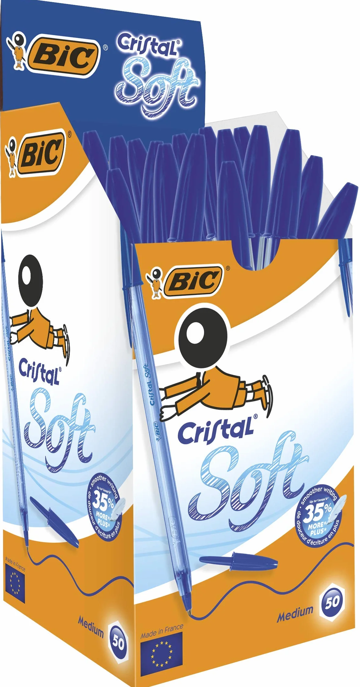 BIC Cristal Soft Długopis niebieski Pudełko 50szt