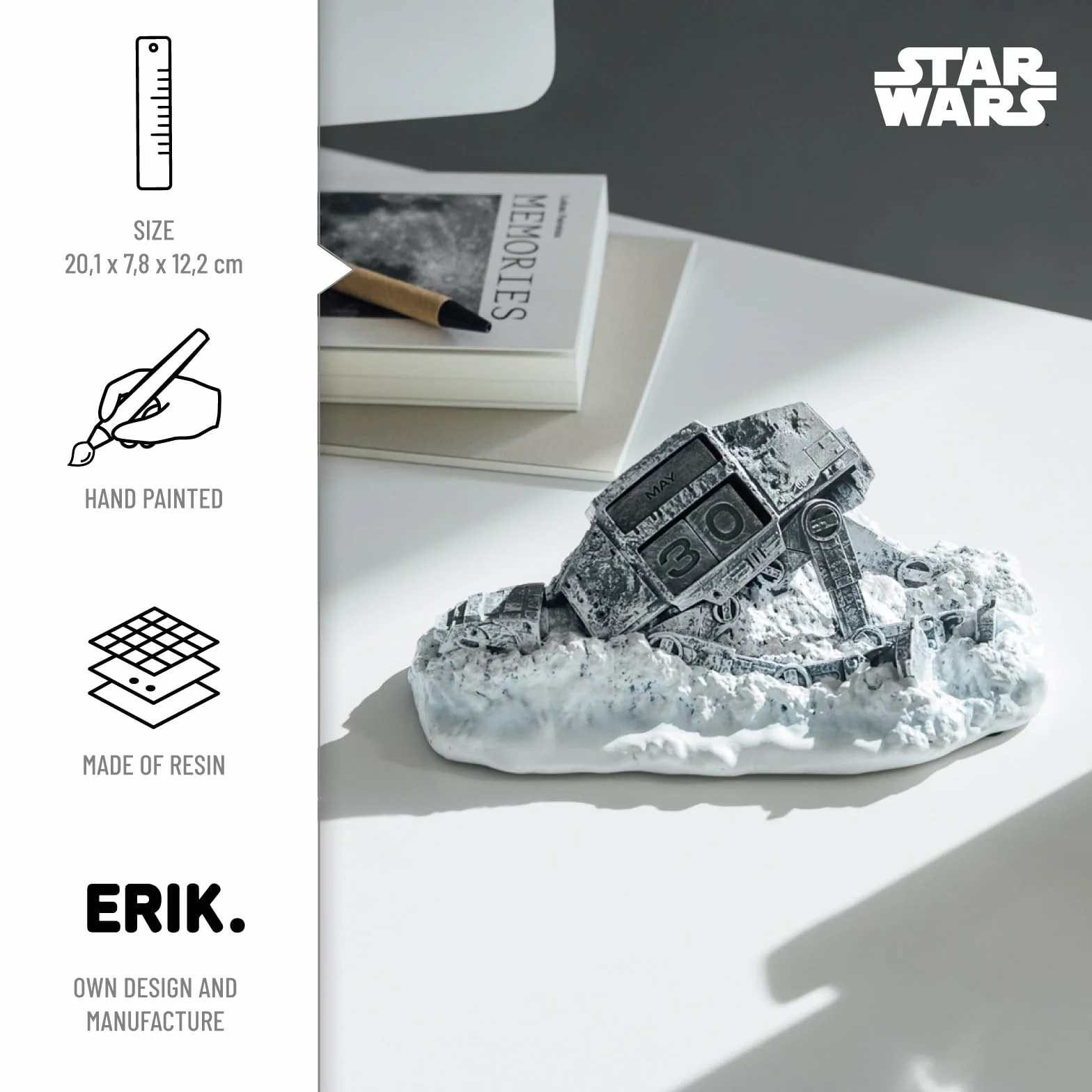 Grupo Erik Star Wars Perpetual Calendar Fallen AT-AT Walker Flip Desk Calendar Gifts