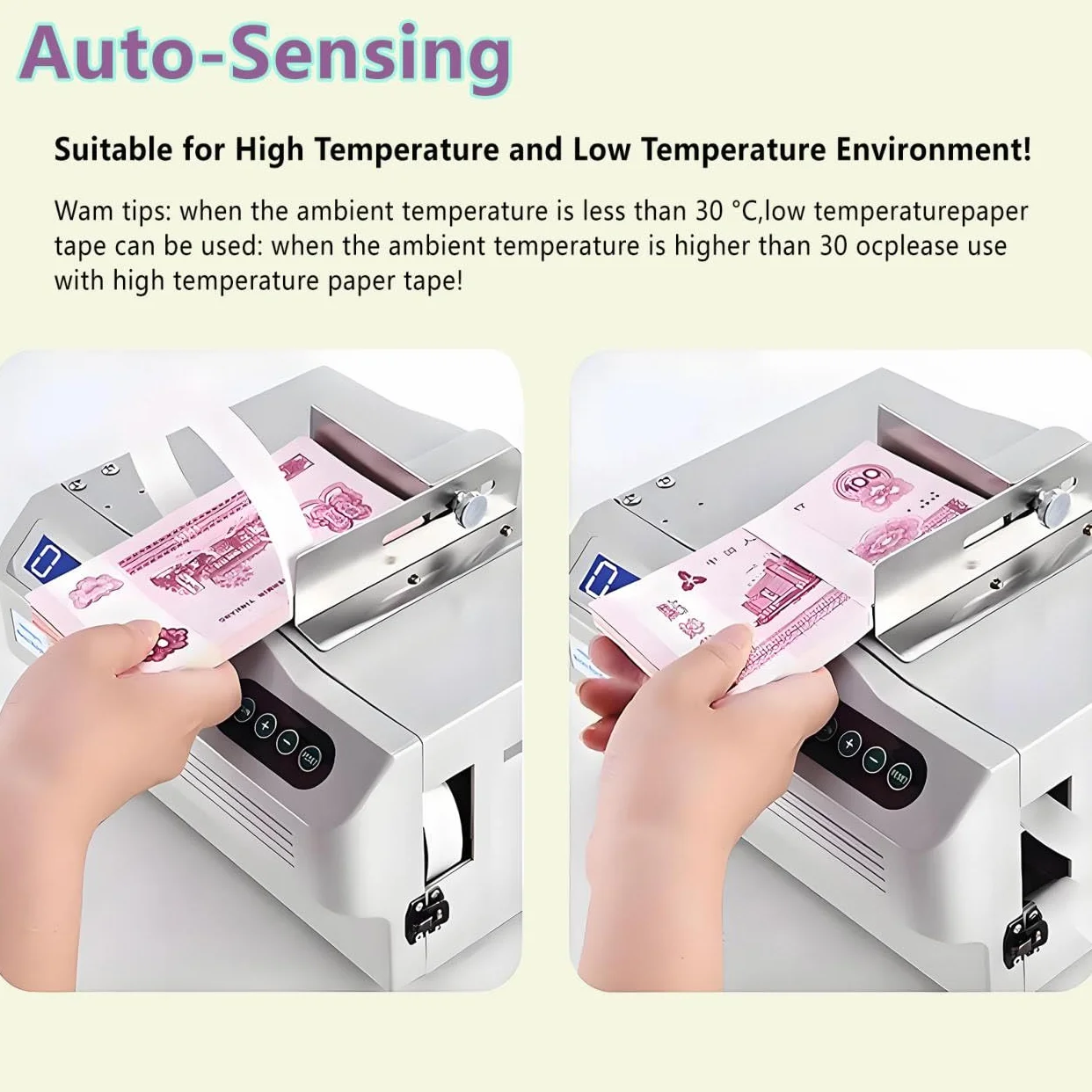 Automatyczna maszyna do pakowania banknotów z funkcją liczenia i ekranem LCD - automatyczne urządzenie do wiązania i opatrywania banknotów dla efektywnego pakowania