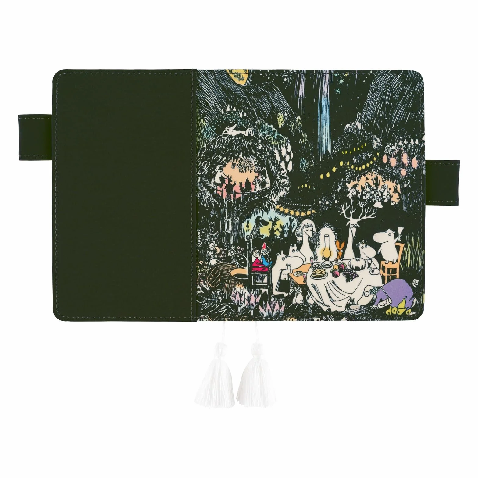 Hobonichi Techo A6 pokrowiec na planer Muminki noc wielkiej imprezy