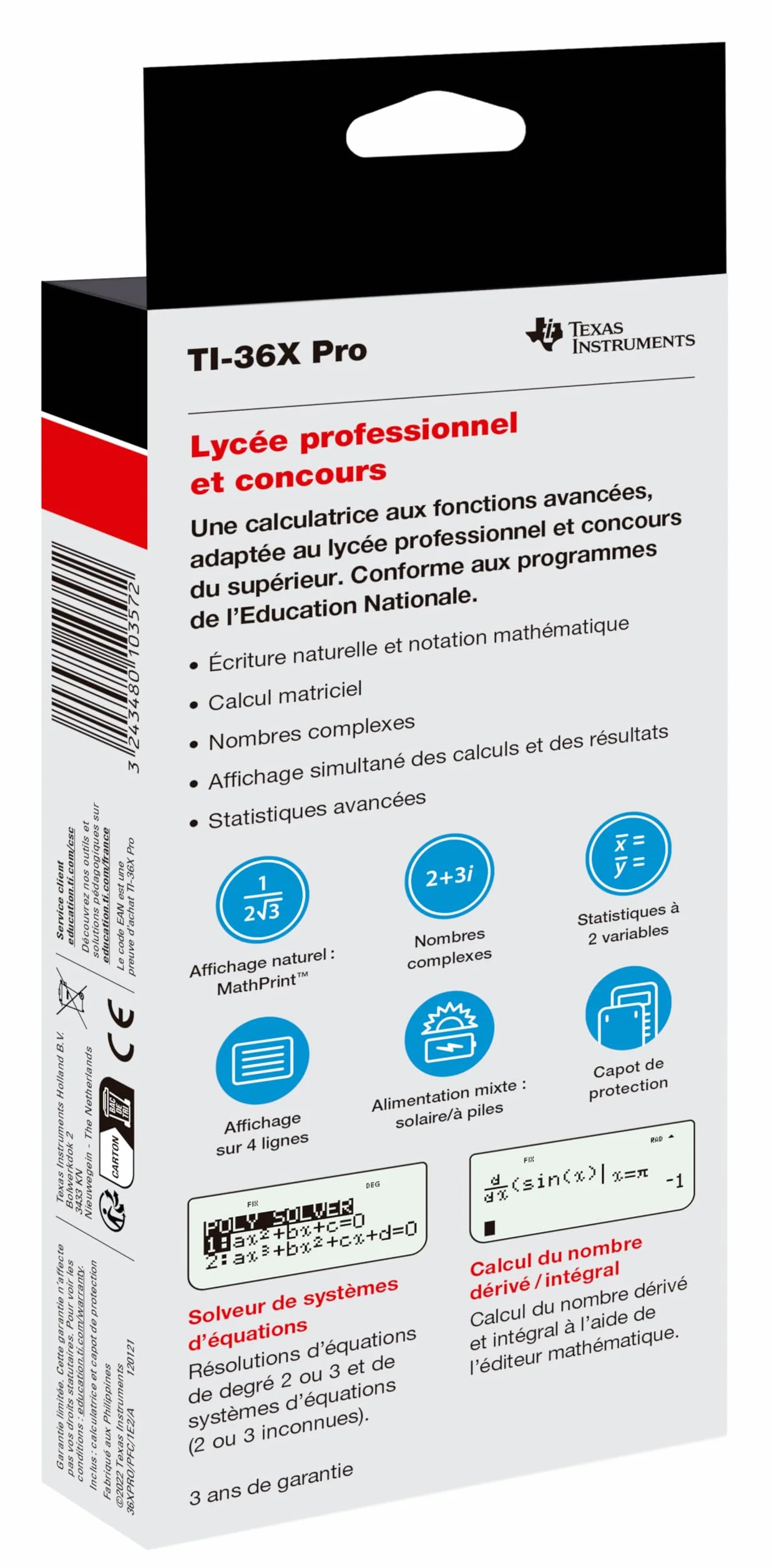 Texas Instruments - TEXAS INSTRUMENTS Kalkulator naukowy TI-36X Pro
