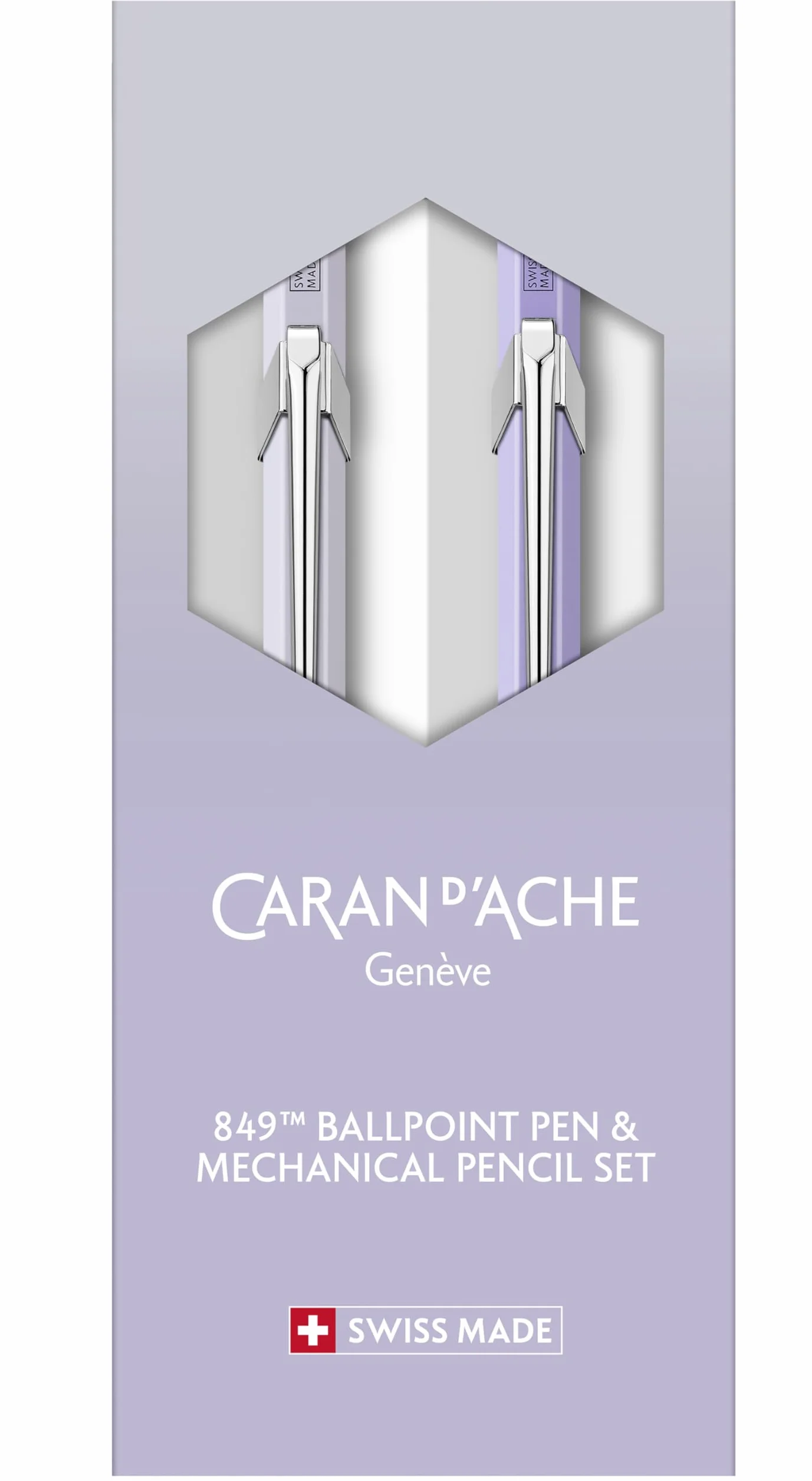 Caran d'Ache Edycja specjalna 849 BP & 844 MP 0,5 mm zestaw - kwitnąca lawenda