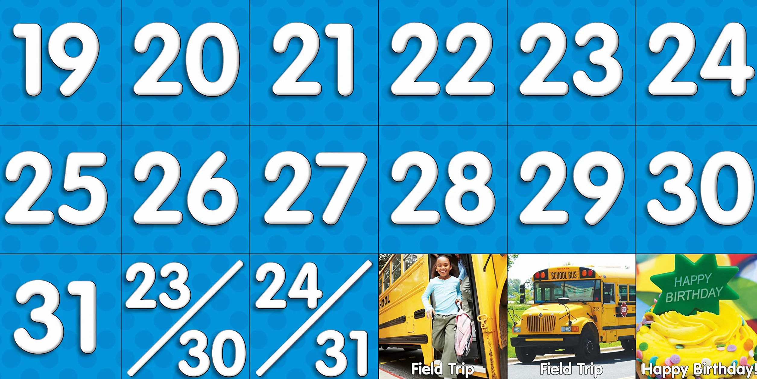 Scholastic SC583866 Monthly Calendar- Black Pocket Chart