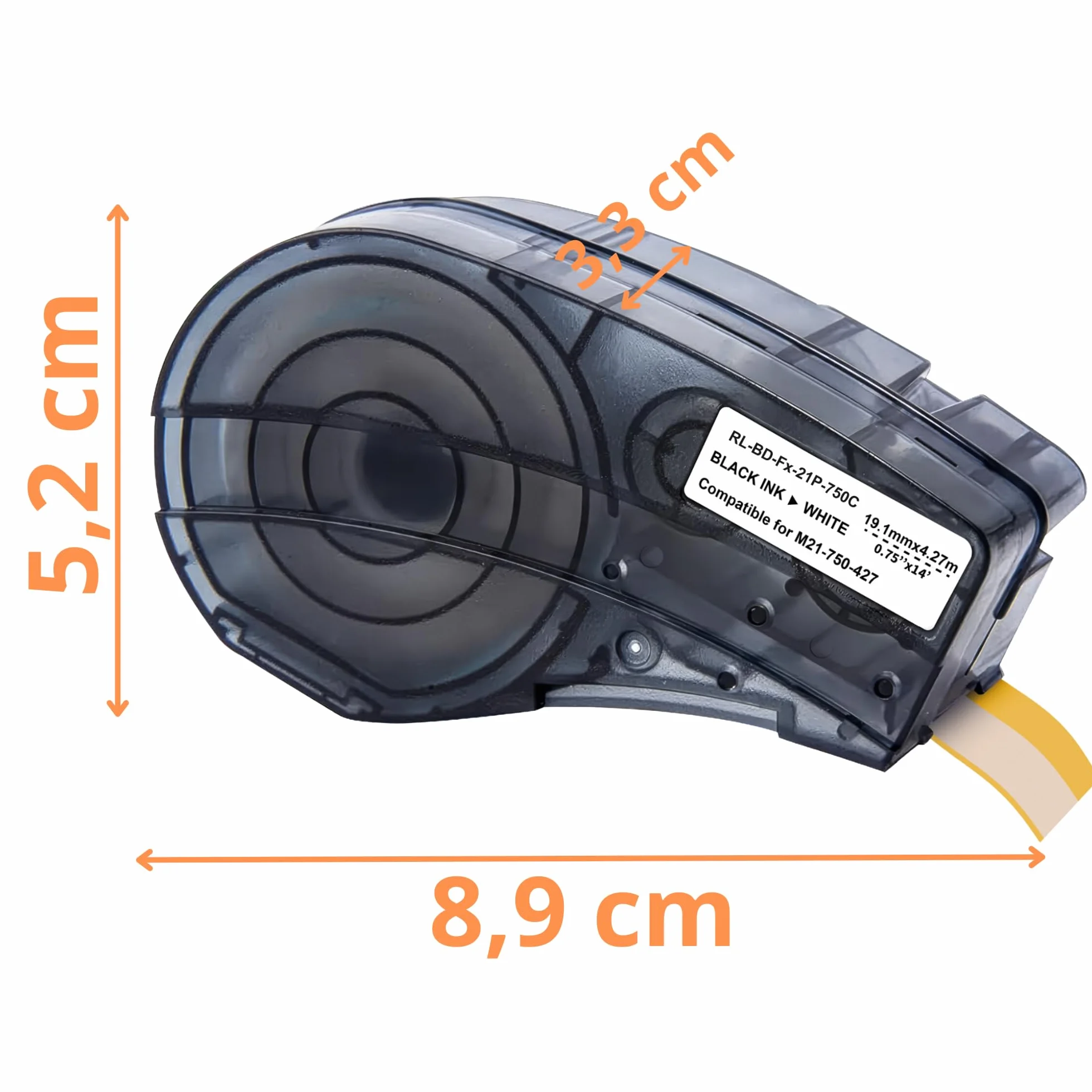 Brady M210 M211 samoprzylepna etykieta 19,1 mm x 4,27 m Phonillico®