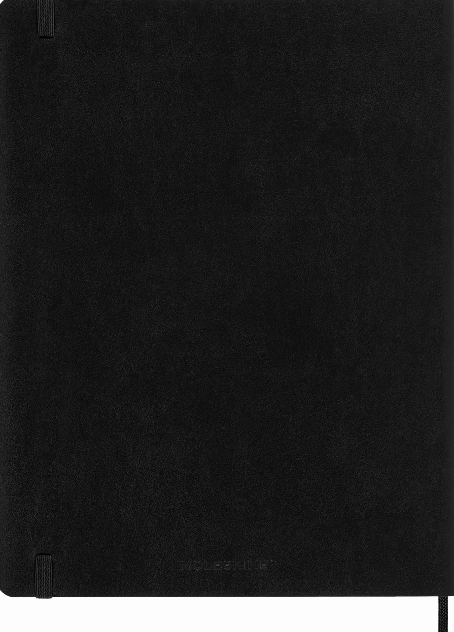 Moleskine Planer tygodniowy 2026 2027, 18-miesięczny, miękka okładka, czarny, XL 19 x 25 cm