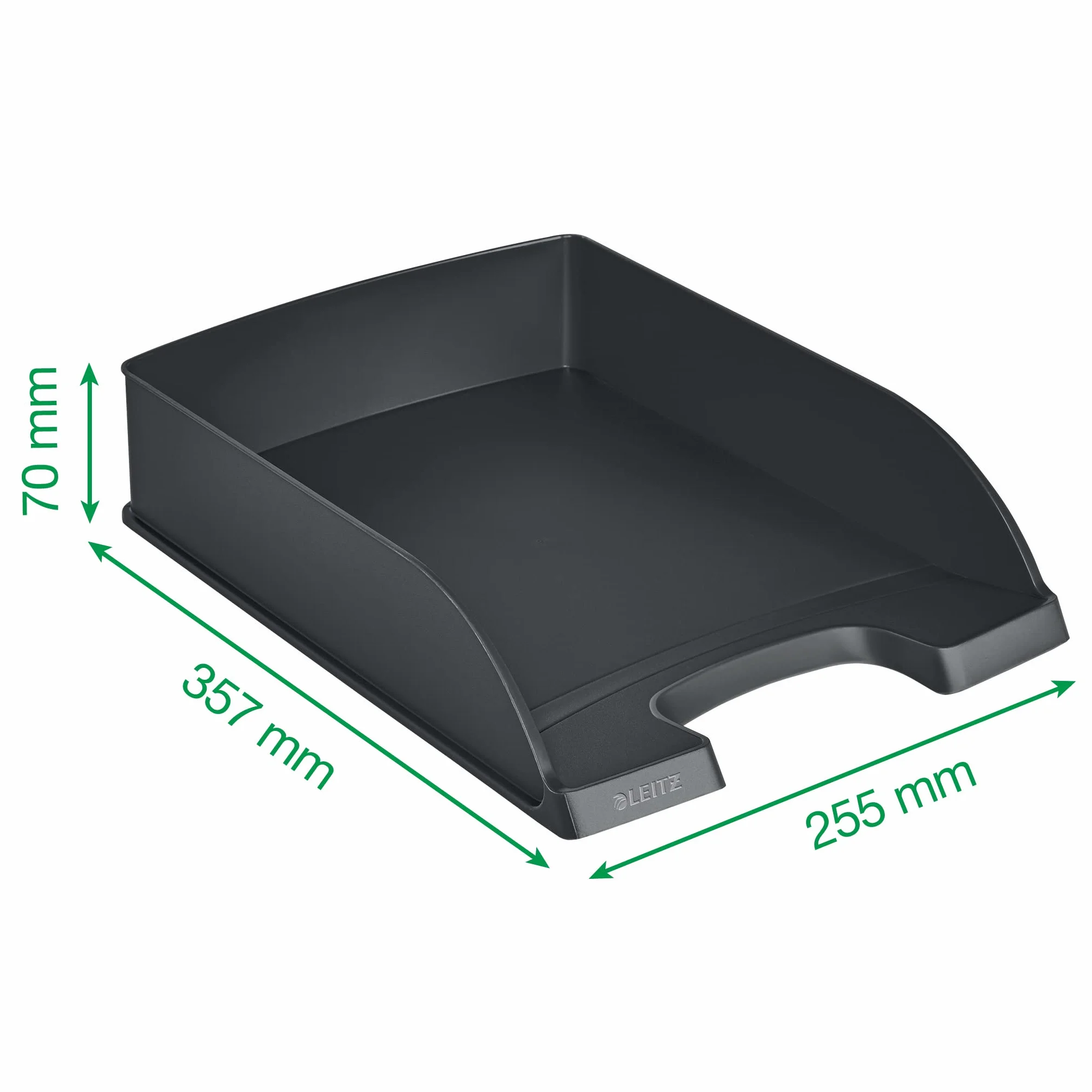 Leitz 52270001 Kosz na listy, format A4, 5 sztuk, w jakości premium, możliwość układania w stos jako organizer na biurko, możliwość łączenia z serią Plus, kolor biały