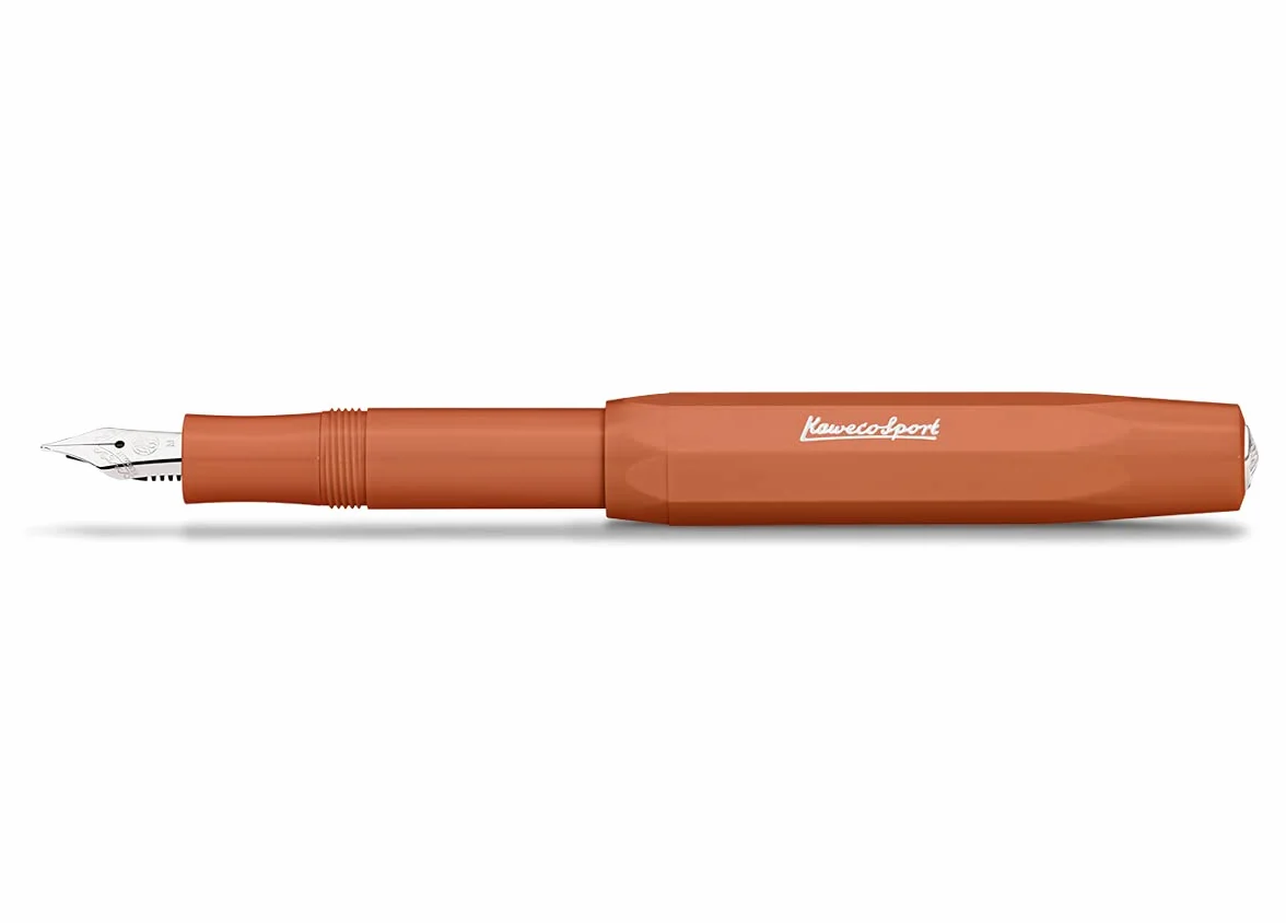 Kaweco SKYLINE SPORT Pióro wieczne Fox I Premium do pisania wkładów atramentowych, 13 cm w nowoczesnym wzornictwie i kolorze, stalówka: M (średni)