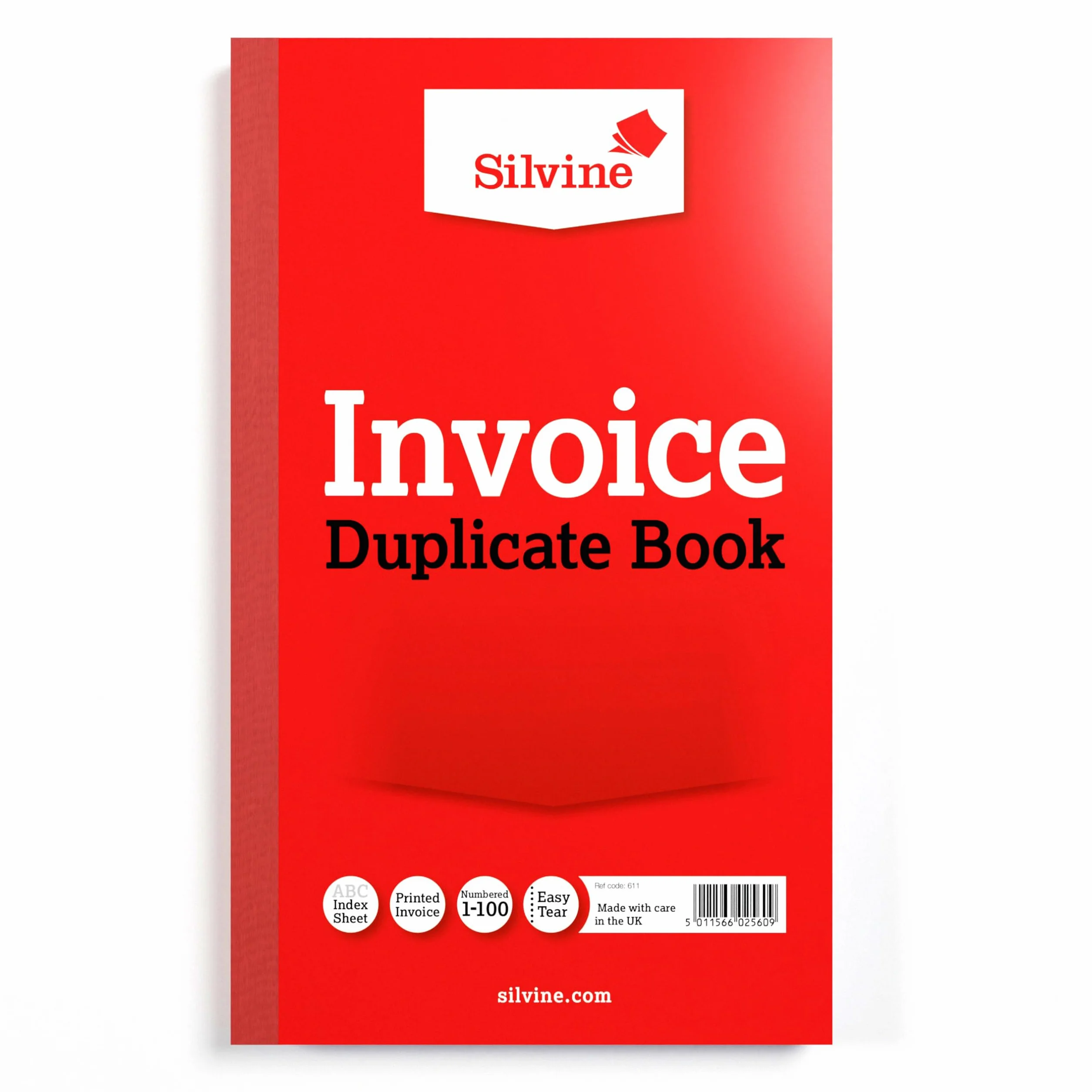 Silvine Duplikat księgi faktur ponumerowany 1-100 210x127 mm