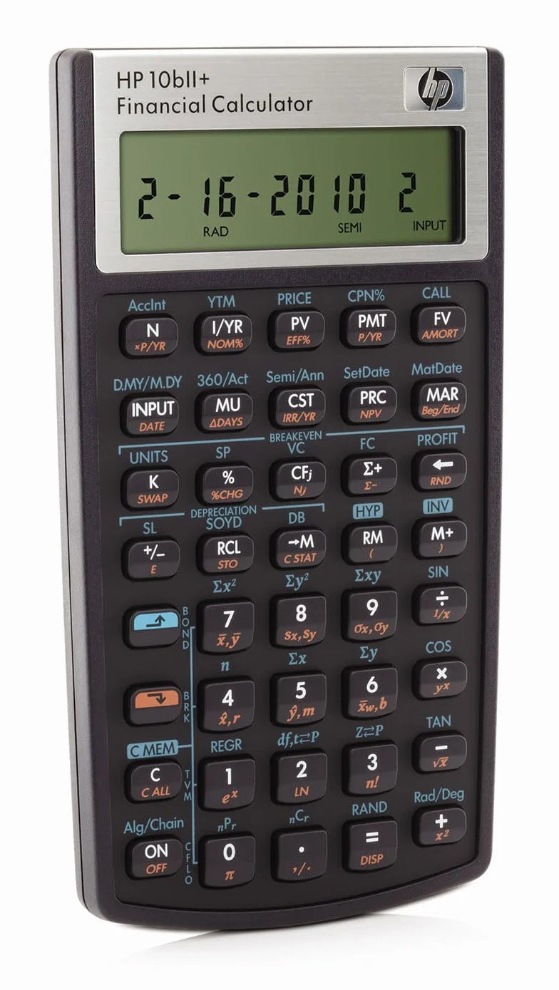 HP-10BIIPLUS/B12 Kalkulator, Czarny, 8,1 x 1,5 x 14,5 cm
