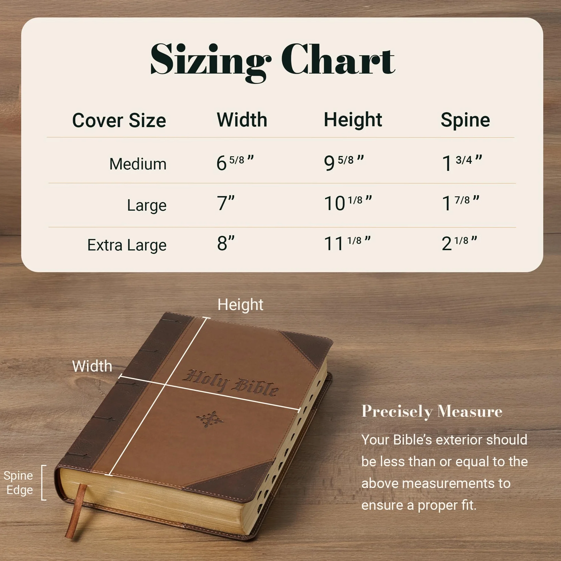 Christian Art Gifts Klasyczna okładka biblijna ze sztucznej skóry dla mężczyzn i kobiet: Be Strong and Courageous - Joshua 1:9 inspirujący werset biblijny z lwem, szary i czarny, rozmiar L