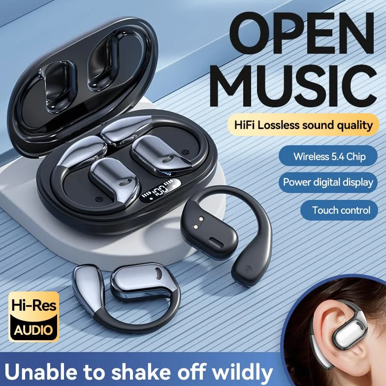 Słuchawki tłumaczeniowe Hy-T26 Pro Bluetooth 144 języki, translator earbuds czarne M75