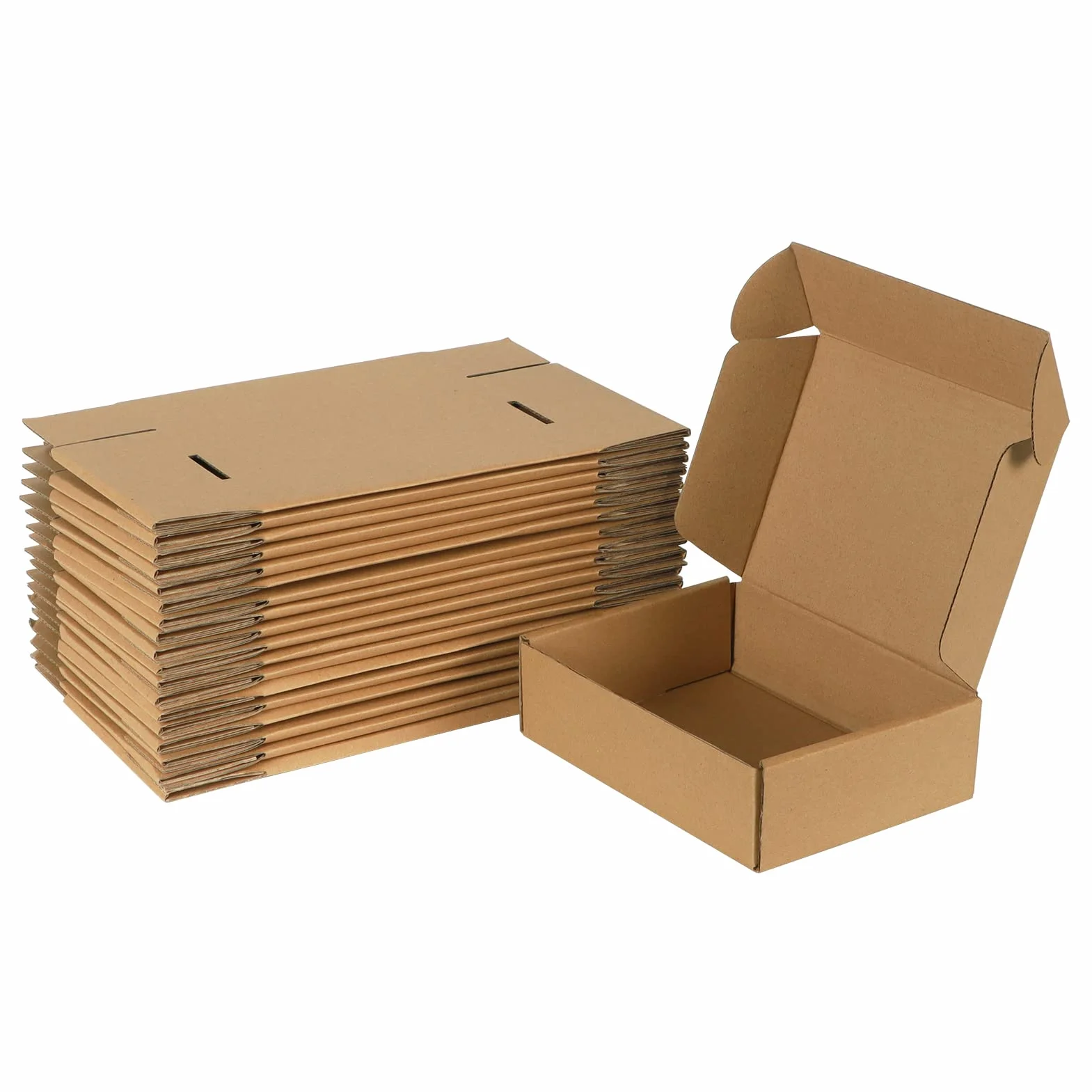 Giftgarden Małe pudełka wysyłkowe 17,8 x 12,7 x 5,1 cm, zestaw 20 brązowych pudełek kartonowych, kartony do pakowania, wysyłki, biznesu