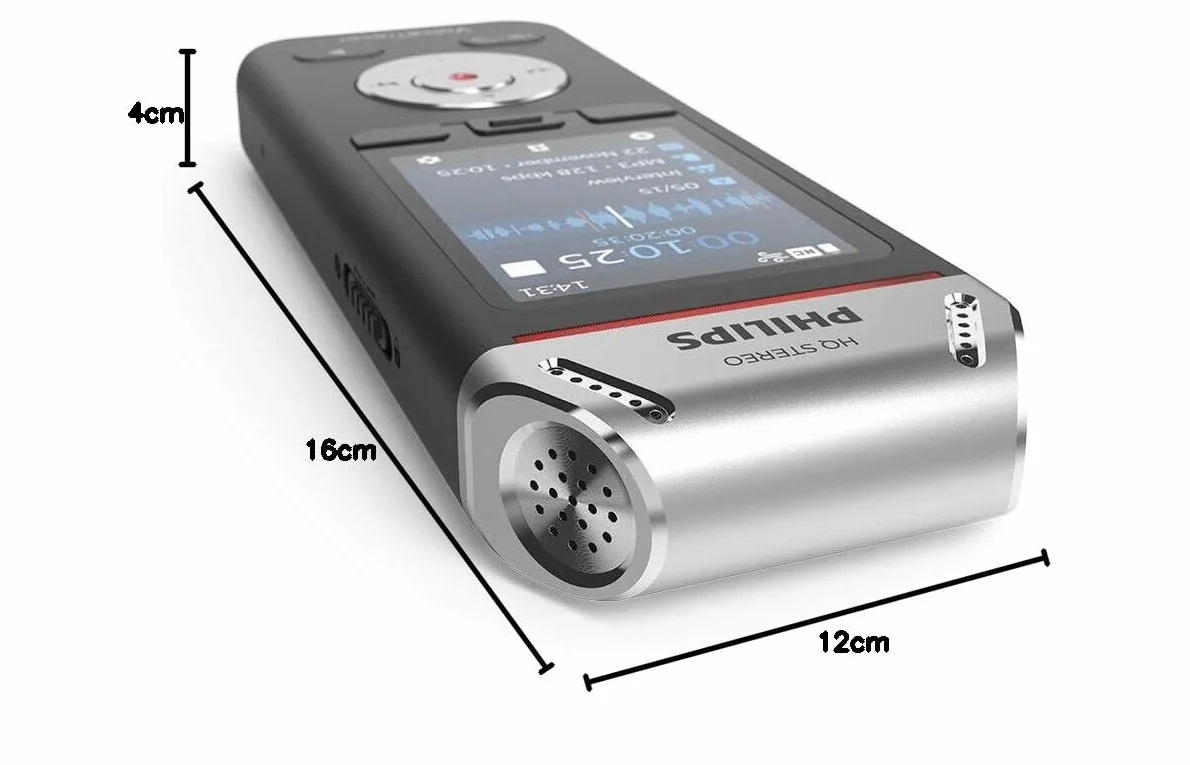 Philips Dvt2111 Dyktafon Cyfrowy, Czarny, 8 GB