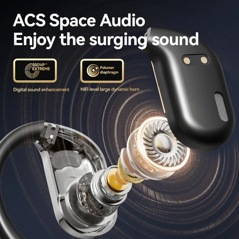 Słuchawki tłumaczeniowe Hy-T26 Pro Bluetooth 144 języki, translator earbuds czarne M75