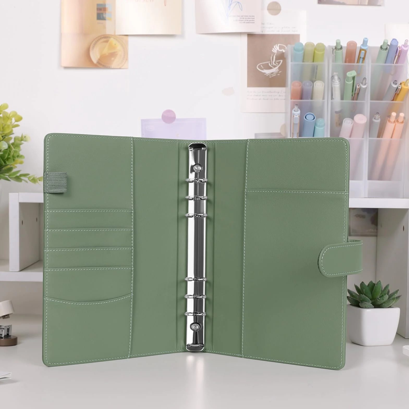 SKYDUE Binder A5, segregator i notatnik A5 do wielokrotnego napełniania, organizer do biura