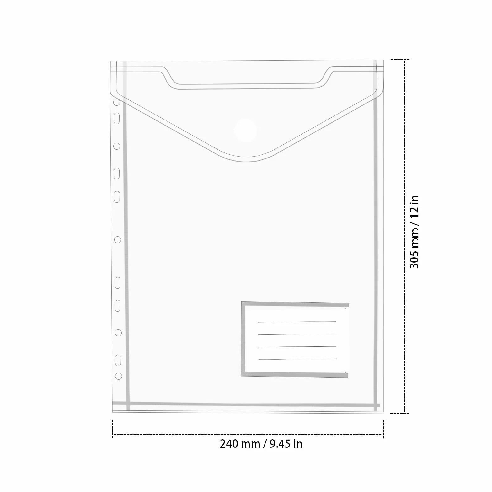 30 sztuk przezroczystych kieszonek na dokumenty 30,5 x 24 cm, format A4, teczka na dokumenty z zatrzaskiem, wodoszczelne teczki kolekcjonerskie do organizacji dokumentów