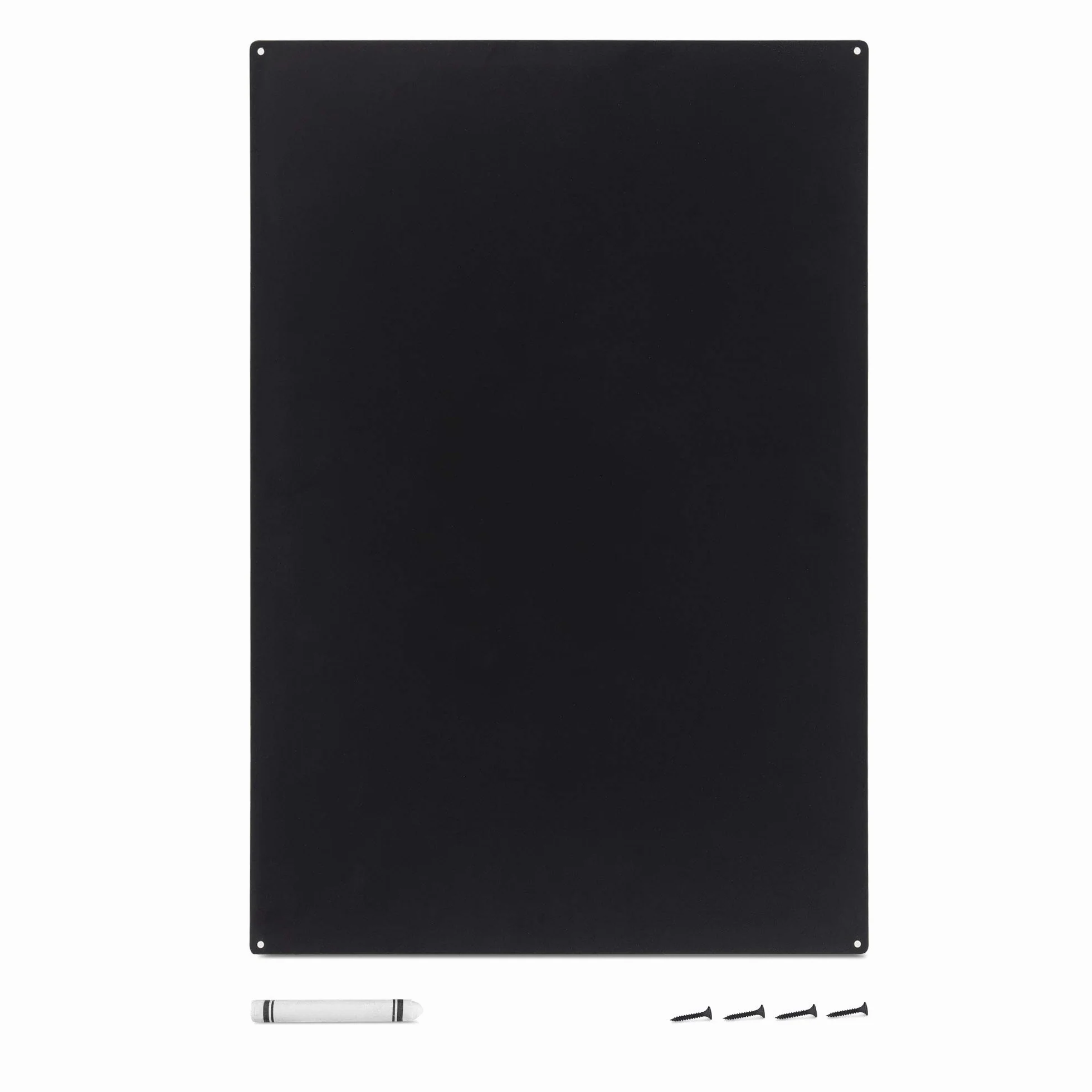 Navaris Magnetyczna tablica ścienna - Lekka magnetyczna tablica z blachy metalowej - Cienki Billboard 56 x 38 CM - Kompaktowa tablica do notatek - czarna