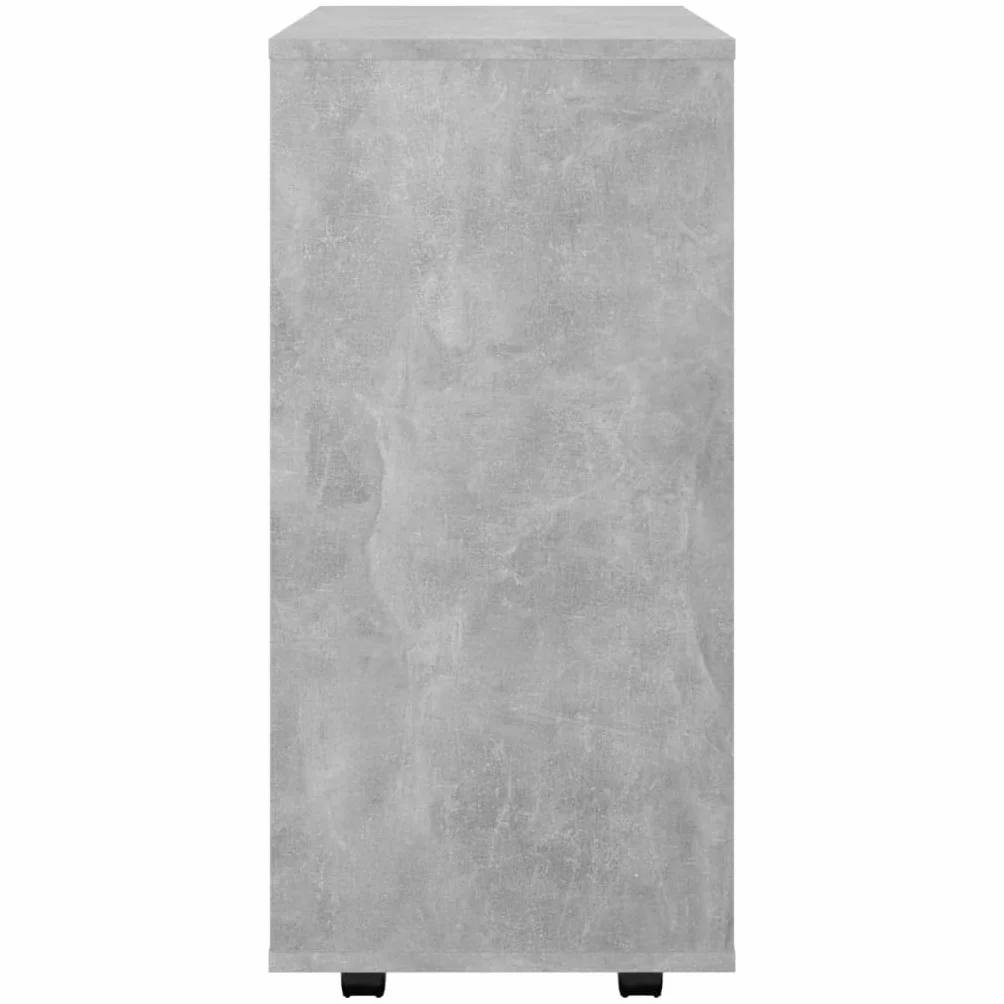 vidaXL Szafka na kółkach 60x35x75 cm beton szary