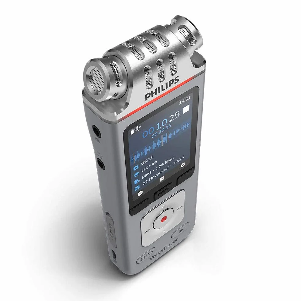 Philips DVT4110 Przenośne Urządzenie Rejestrujące, Srebrny, 8 GB