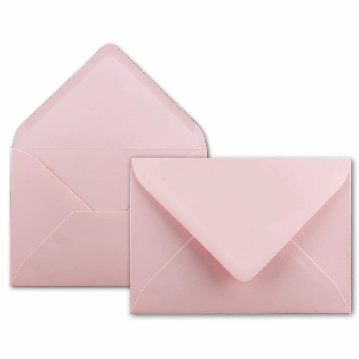 100 DIN C6 koperty różowe - 11,4 x 16,2 cm - 120 g/m² klejenie na mokro koperty bez okienka na zaproszenia od Państwa Glüxx-Agent