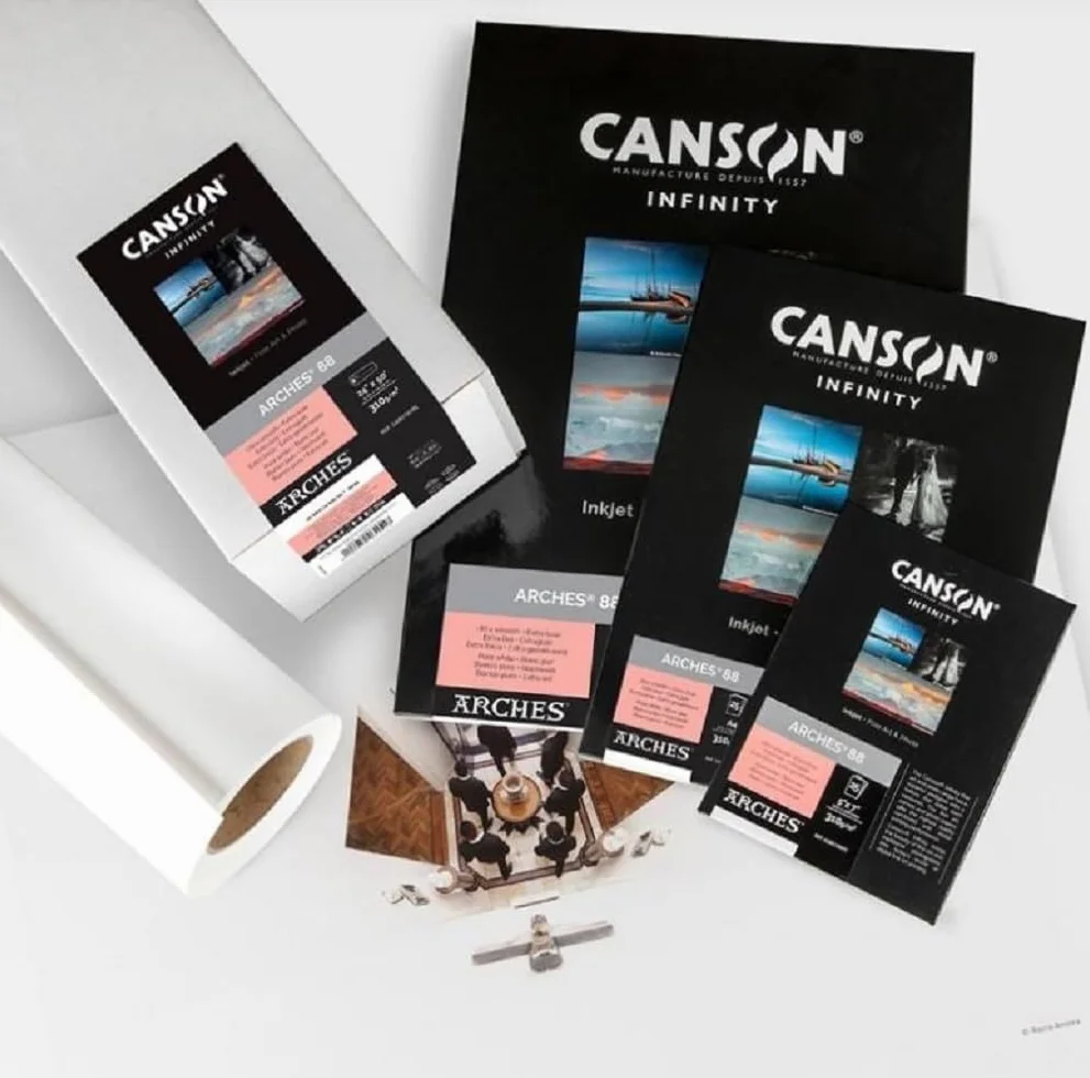Canson Infinity Arches 88 100% satyna 310g A4 25H Naturalny Biały