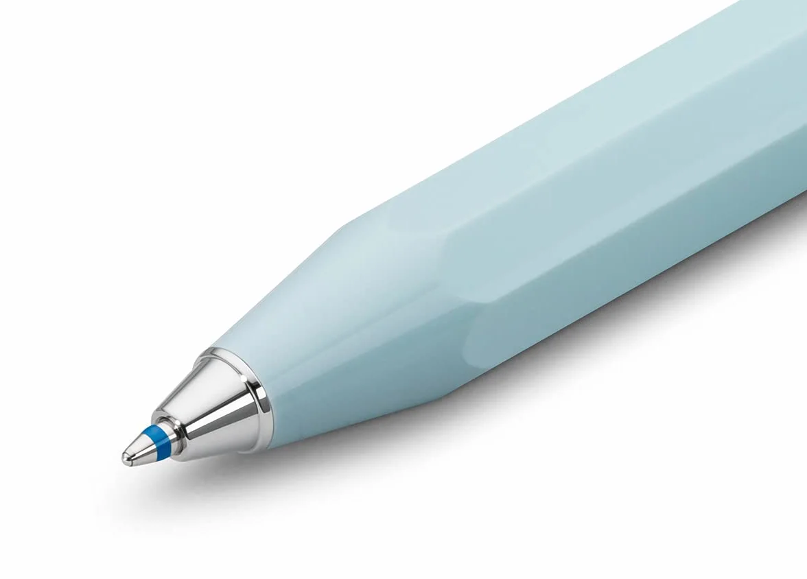 Kaweco Skyline Sport Mint Business długopis z wysokiej jakości tworzywa sztucznego o ośmiokątnym wzornictwie, 12 g, lekki długopis kieszonkowy z niezawodnym mechanizmem krzywizny serca