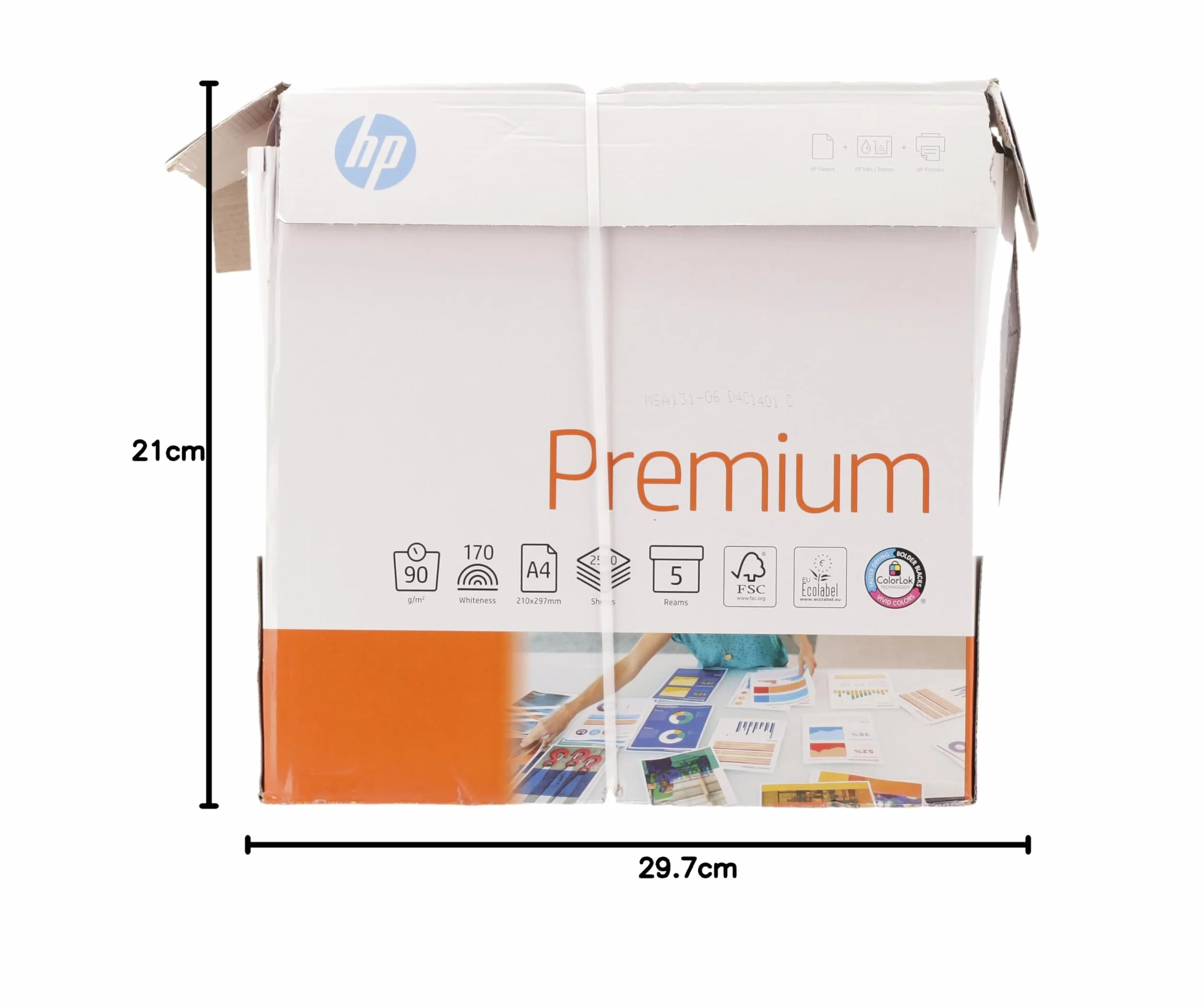 HP Papier premium FSC A4 90 gsm 500sh/PK 5 szt.