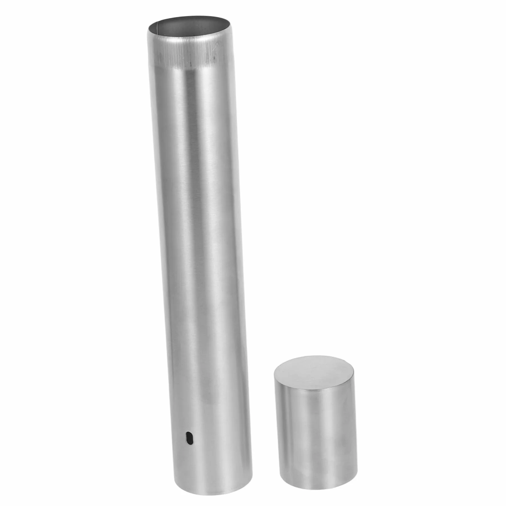 Stainless Steel Fireproof Document Holder Tube Portable Certificate Storage for Important Papers