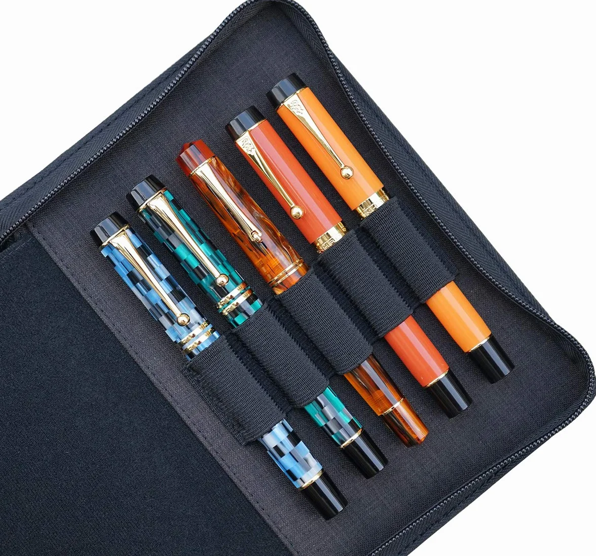 Kaco wodoodporny piórnik z 20 przegródkami 10 gniazd VT, Czarny, 10 przegródek, Nowoczesny