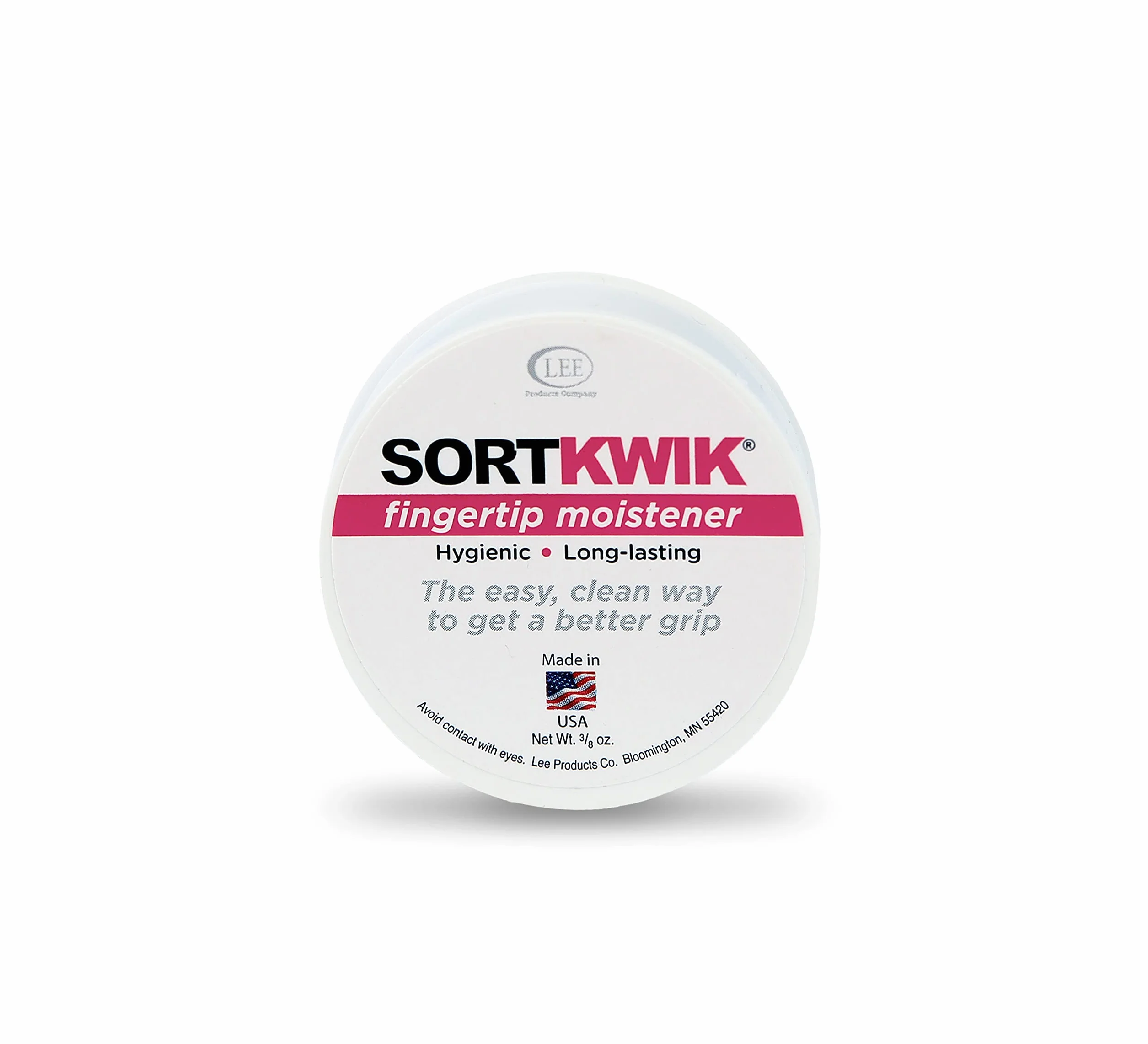 Lee 20053 Sortkwik Zestaw 3 nawilżaczy do palców, 1,9 ml, różowy