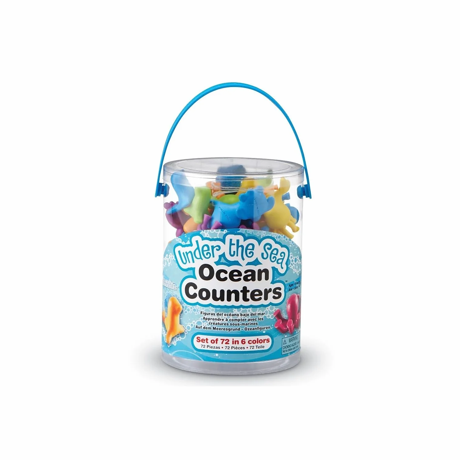 Learning Resources Under The Sea Ocean Counters Wanna 72-Kawałek Zestaw