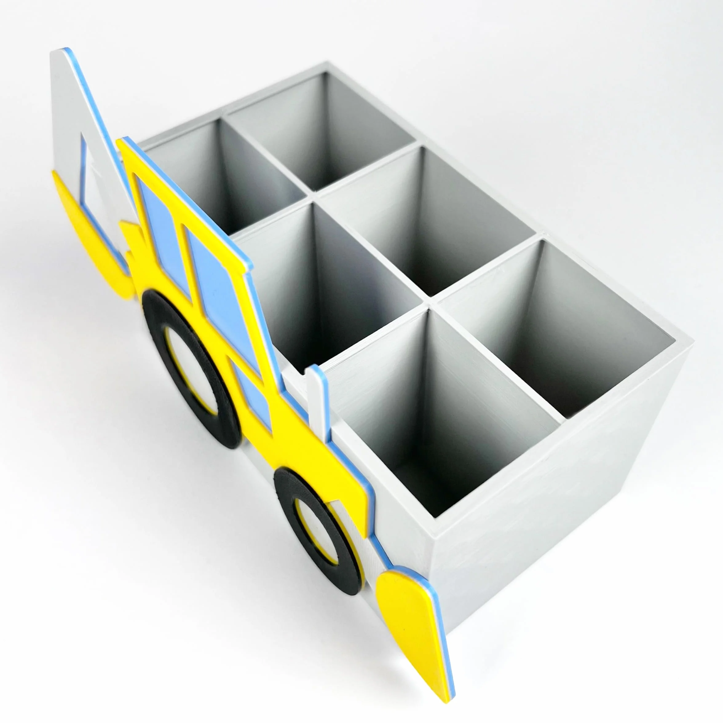 Organizer na biurko koparka 3D przybornik na kredki auto piórnik pojemnik na długopisy EKO