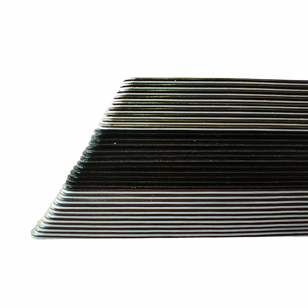 5-pak 13,56 MHz NFC puste metalowe wizytówki z PCW z 215 chipem i 504-bajtową pamięcią, laserowe dostosowywanie po stronie metalowej (szczotkowane srebro)