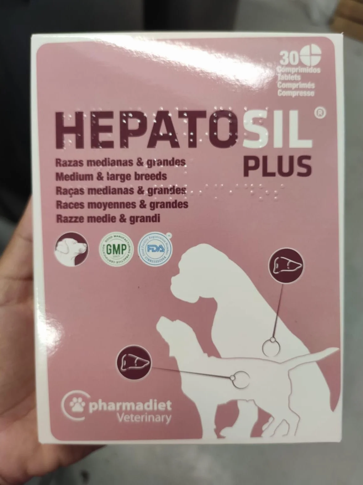HEPATOSIL Plus RAZAS Grandes 30CPD