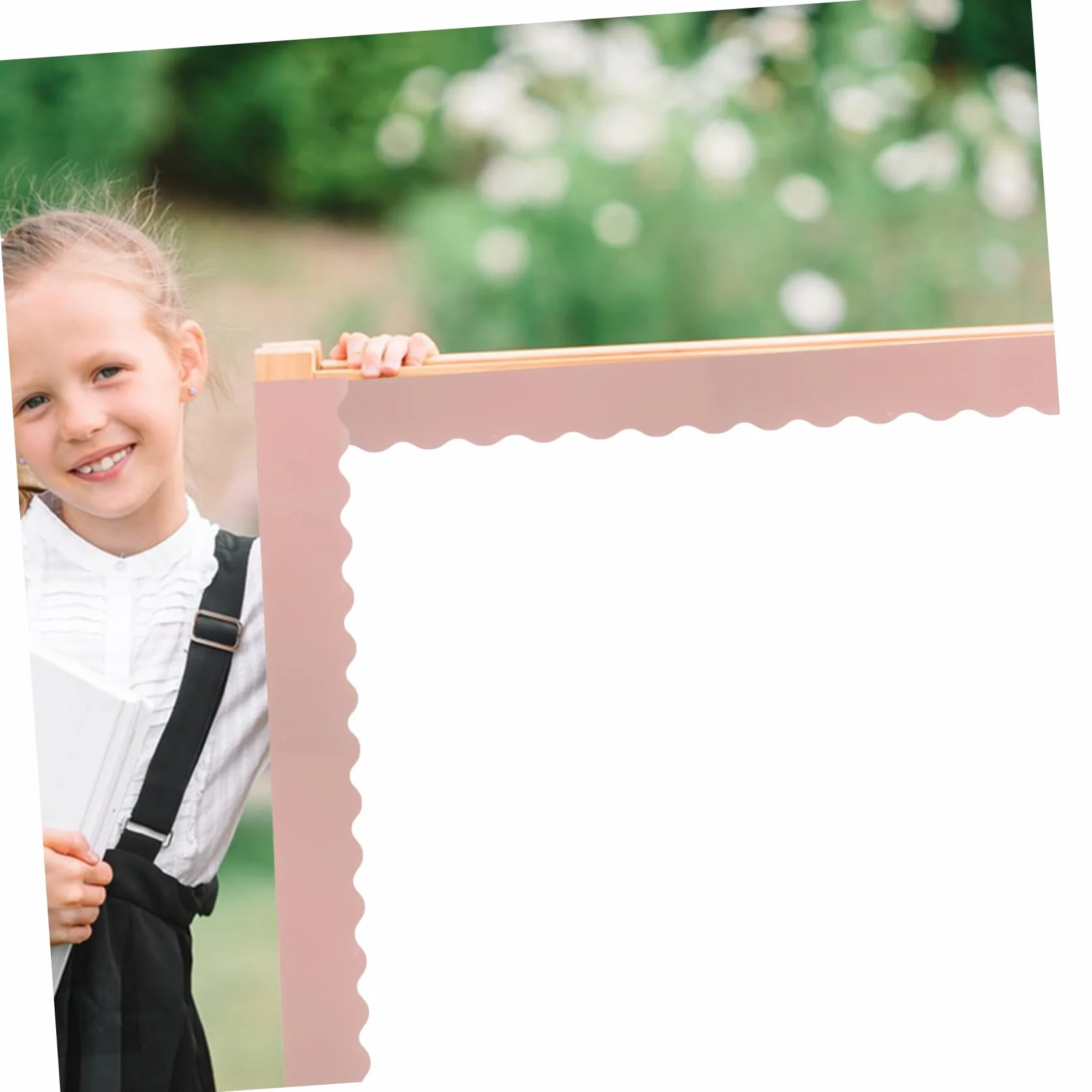 3 Rolki Scalloped Bulletin Board Borders Classroom Blackboard Border Trim Paper for DIY Craft Projects And Wall Decorations