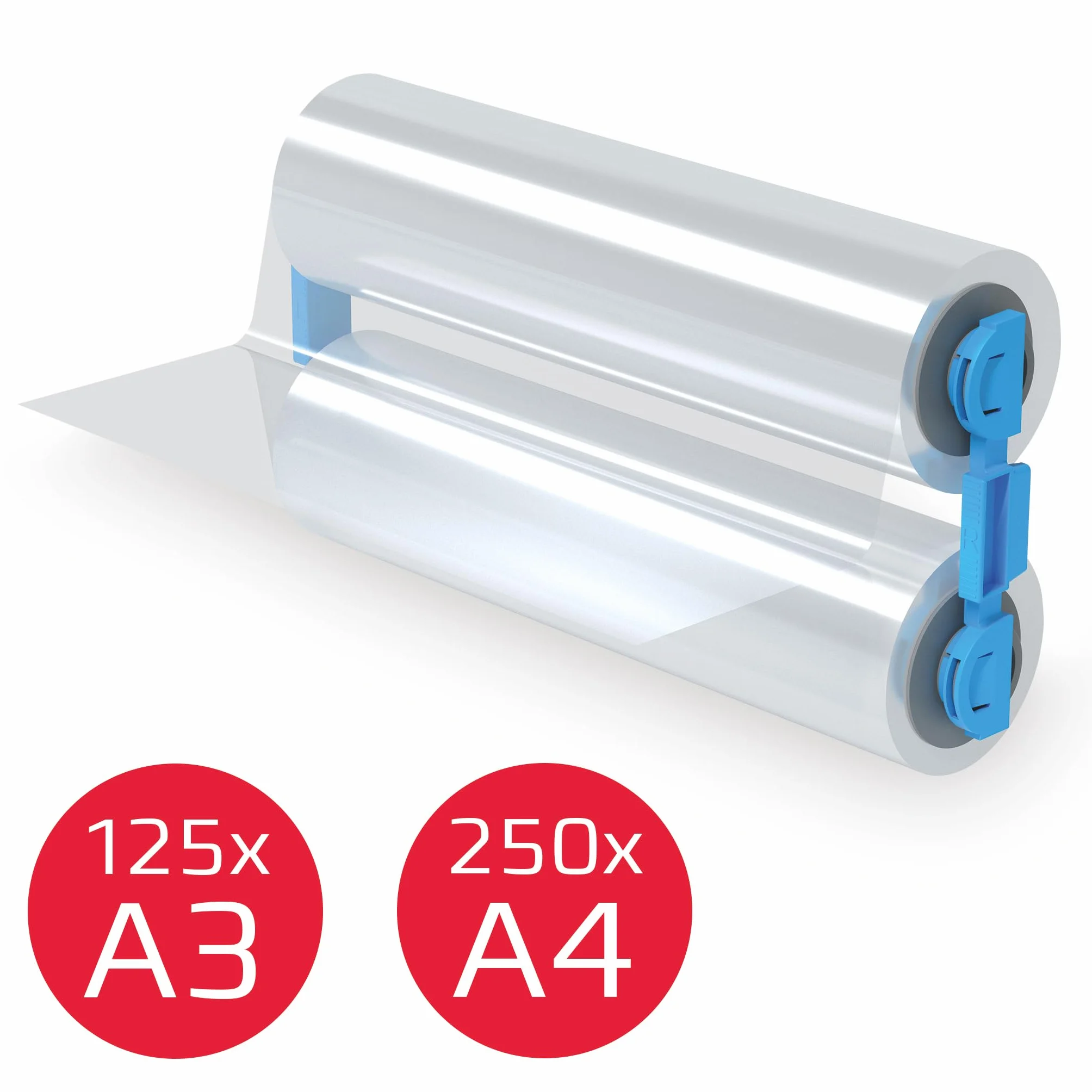GBC, Uzupełniająca Rolka do Kasetki z Folią Błyszczącą do Laminatora GBC Foton 30, 75 Mikronów, do 250 Kartek A4, Łatwe i Wielokrotne Ładowanie (4410026)