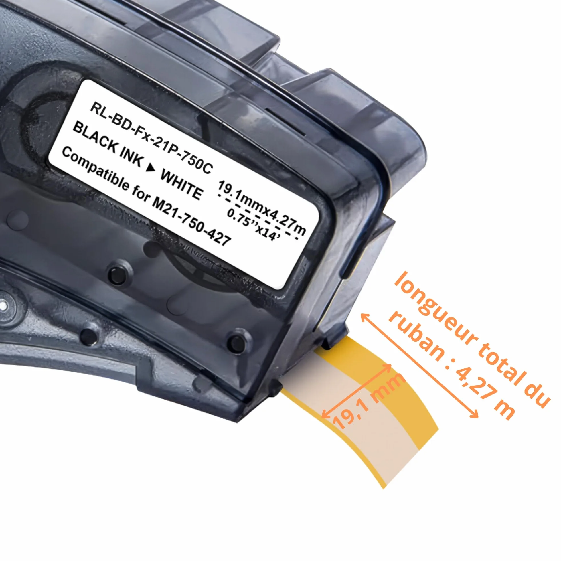 Brady M210 M211 samoprzylepna etykieta 19,1 mm x 4,27 m Phonillico®