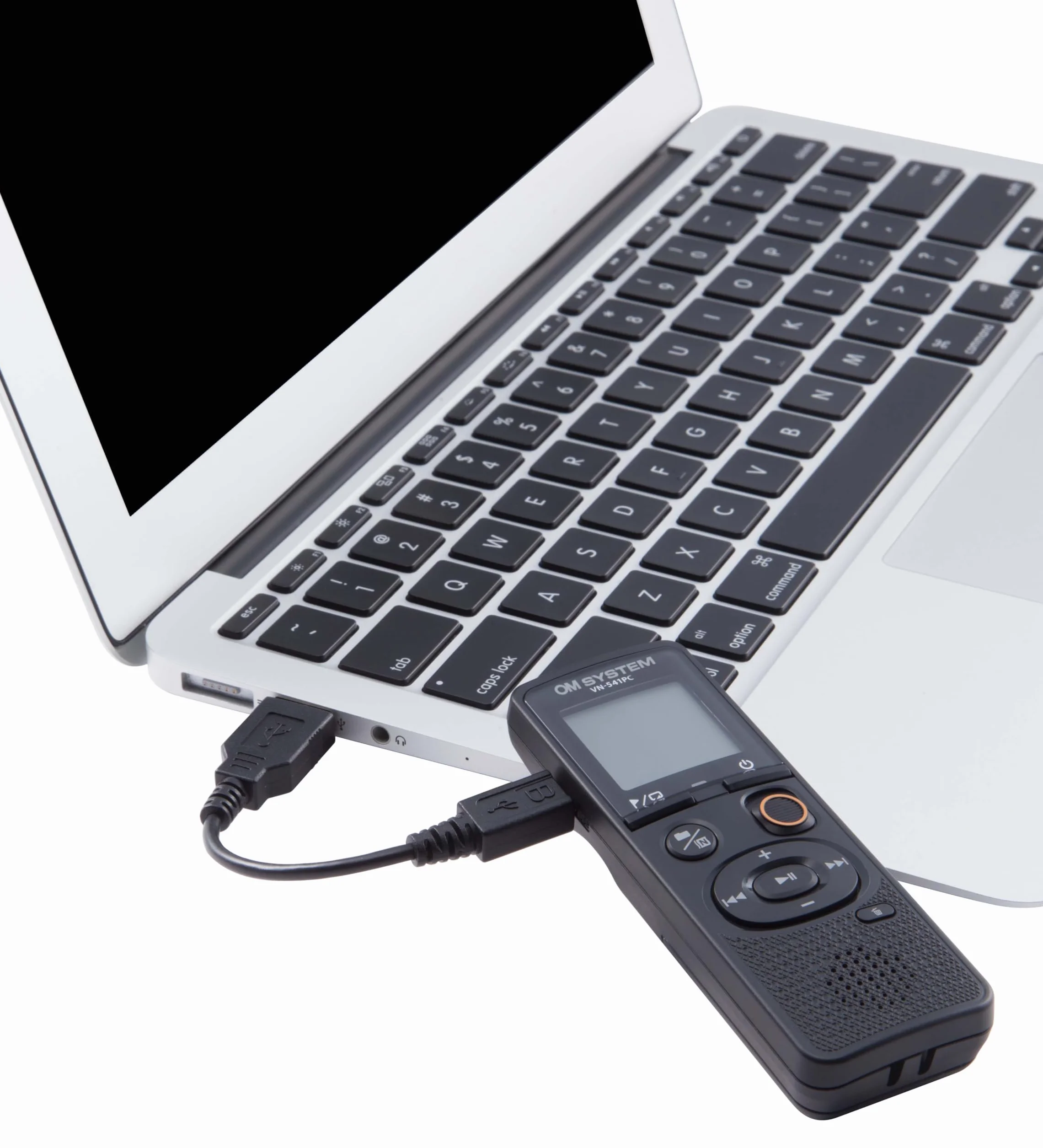 OM SYSTEM VN-541 PC Następca Olympus VN-541 PC Cyfrowy dyktafon z mikrofonem dookólnym, nagrywanie jednym przyciskiem, redukcja szumów i 4 GB pamięci