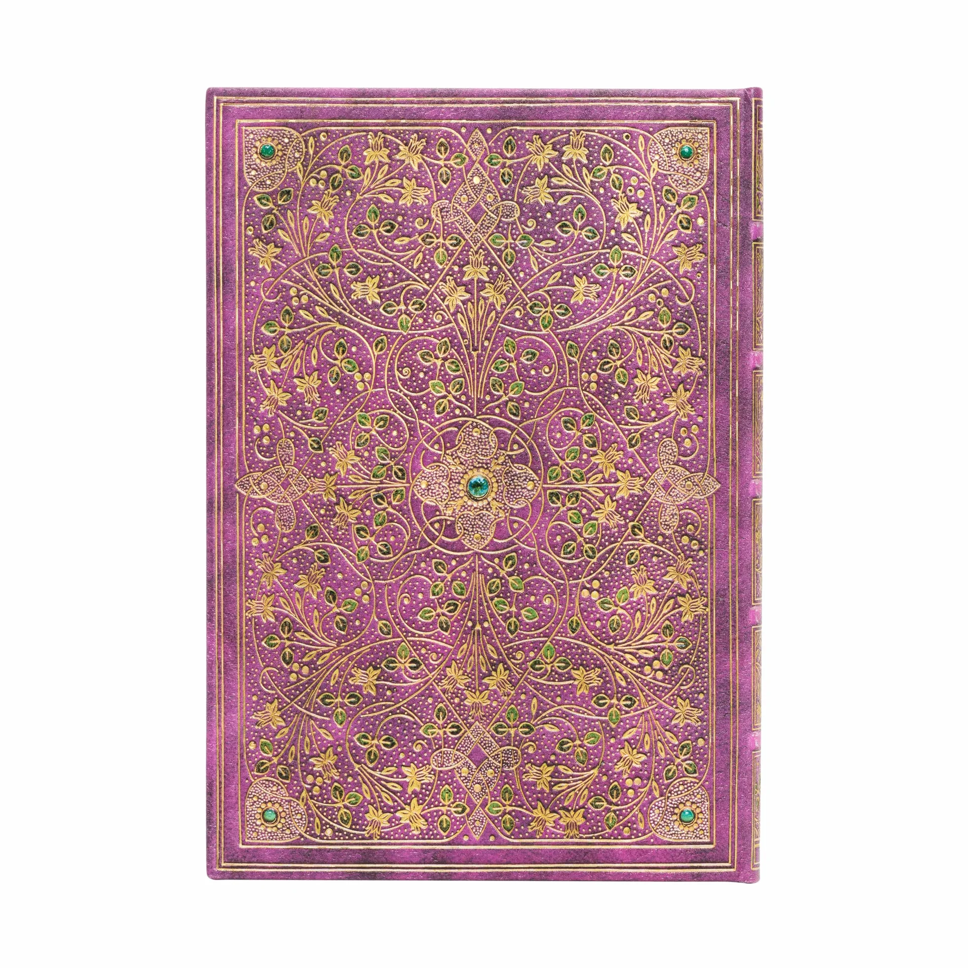 Carnet rigide Paperblanks Jubilé de Diamant Midi Ligné 144p.: Hardcover, 120 gsm, ribbon marker, memento pouch, elastic closure, book edge printing