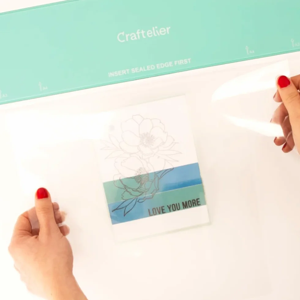 Craftelier - Zestaw 3 okładek do laminowania i nakładania folii, foldery transferowe wielokrotnego użytku, chroń swoją maszynę i ulepszaj swoją pracę, odpowiednio rozprowadzając ciepło, 31 x 35 cm