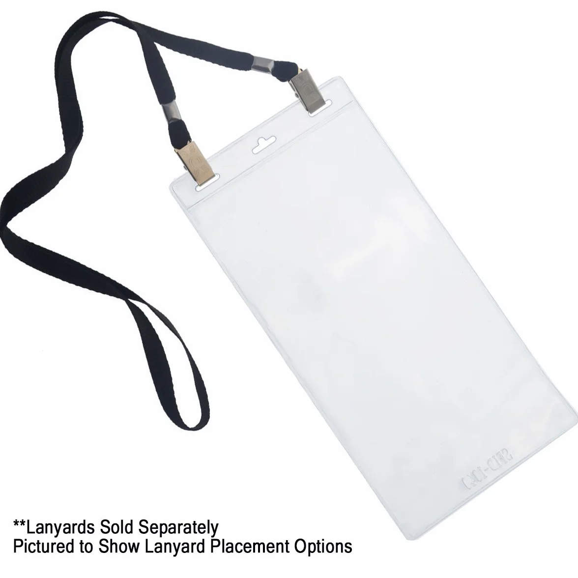 Etui na identyfikatory 4x20 cm 10x20 cm plastikowe ochraniacze na dowód osobisty 3 przegródki
