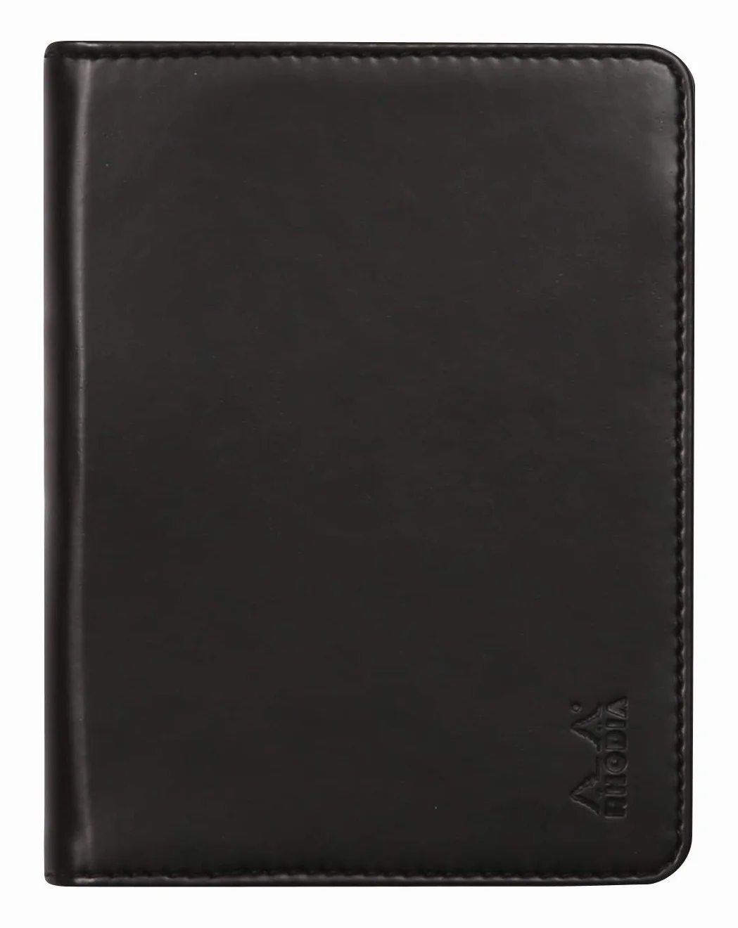 Rhodia 212001C Teczka na notatnik i dokumenty N°12 Czarna B7 8,5×12 cm Włoska Skóra Ekologiczna Rhodiarama