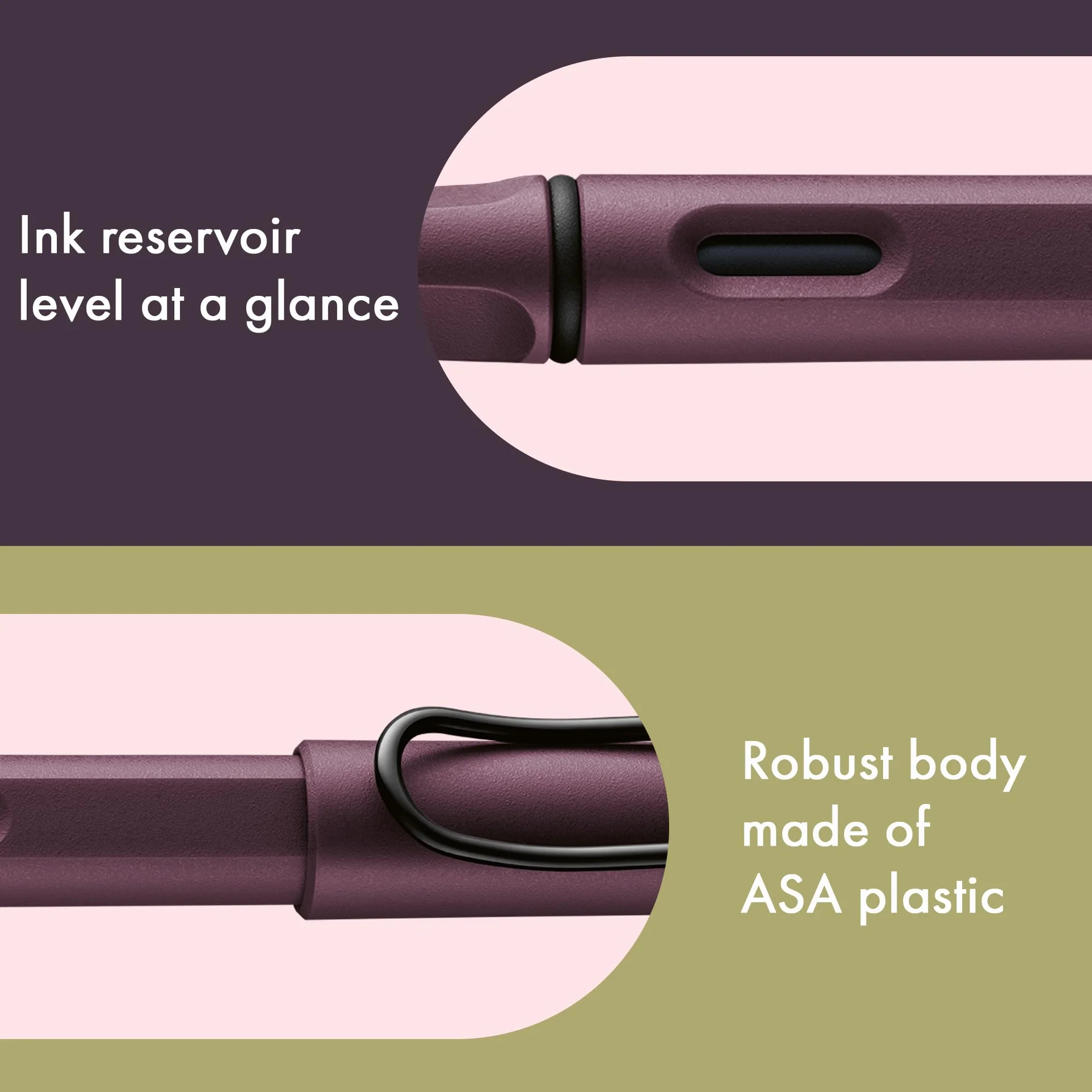Lamy safari scarlet pióro wieczne z ergonomicznym uchwytem i polerowaną stalówką stalową o szerokości kreski F – wytrzymałe tworzywo sztuczne ASA – w zestawie wkład atramentowy T 10 niebieski – dla