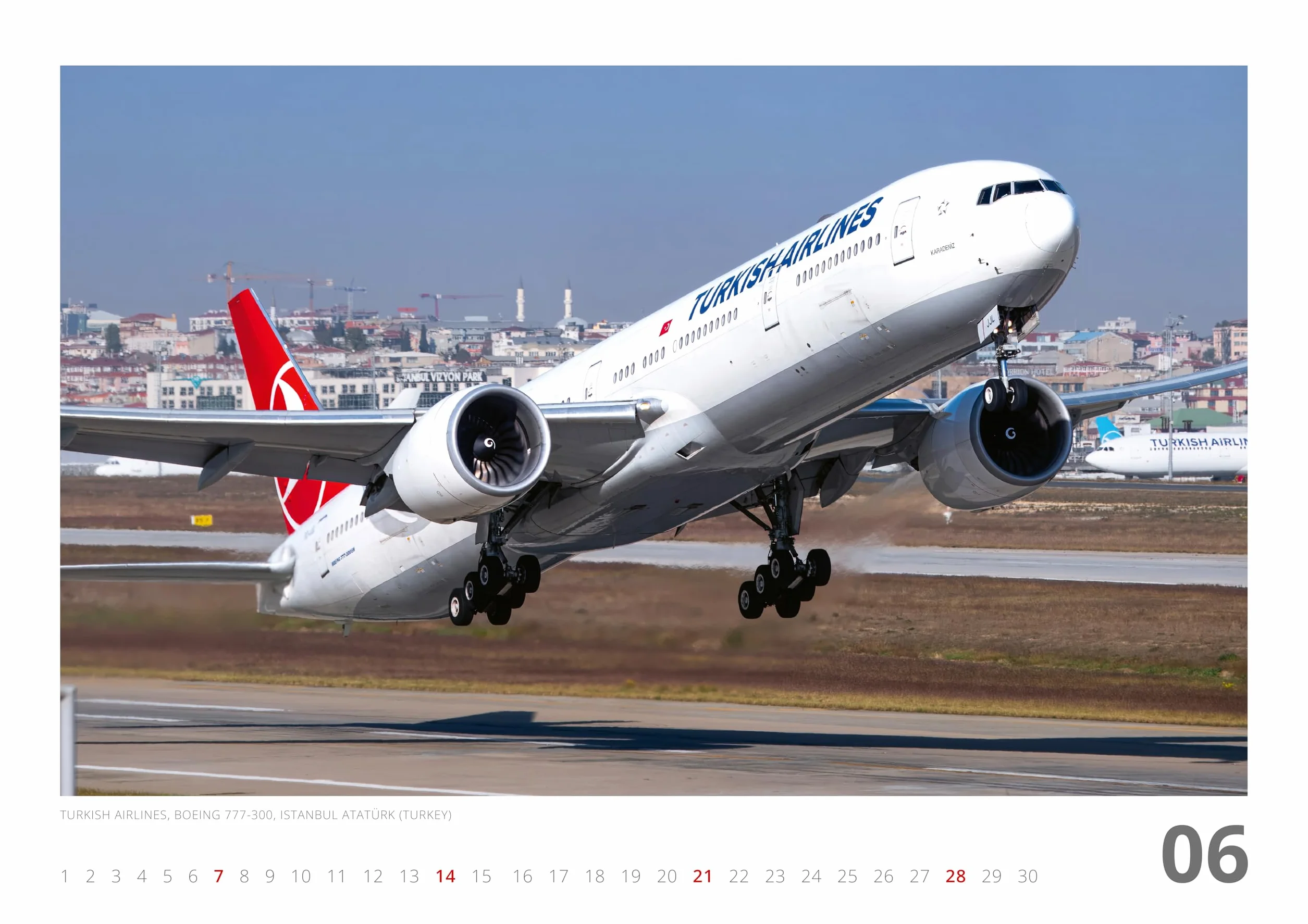 Kalendarz AIRLINER 2026 | Kalendarz ścienny A2, 12 motywów | Fotografia lotnicza, żywe kolory na 250 g/m² | Limitowana edycja Felixa Gottwalda
