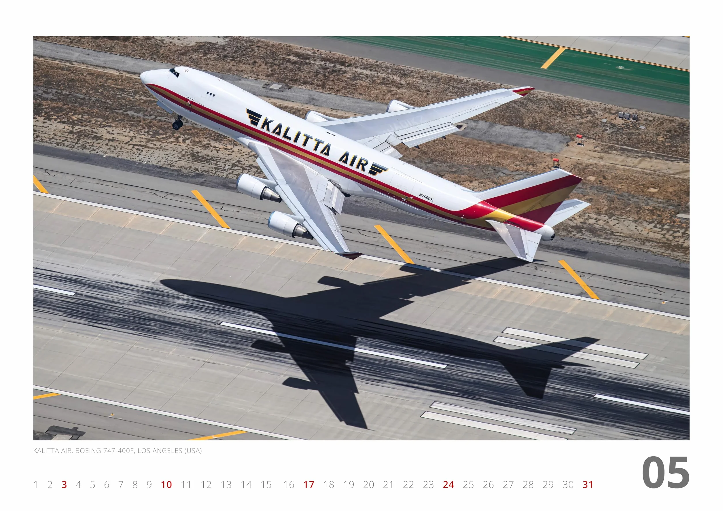 Kalendarz AIRLINER 2026 | Kalendarz ścienny A2, 12 motywów | Fotografia lotnicza, żywe kolory na 250 g/m² | Limitowana edycja Felixa Gottwalda