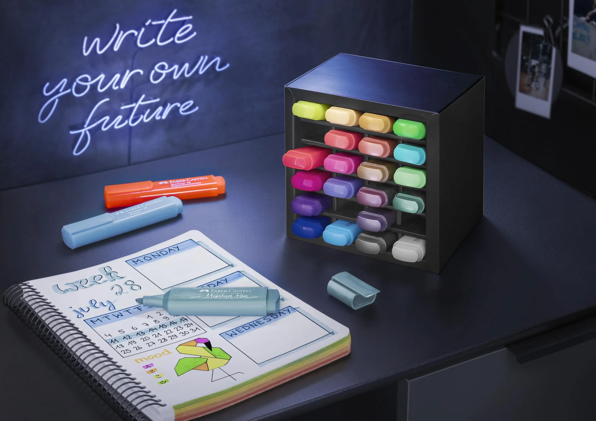 Faber-Castell FC254602 Zakreślacze Biurkowe, Wielokolorowy, 24 sztuki