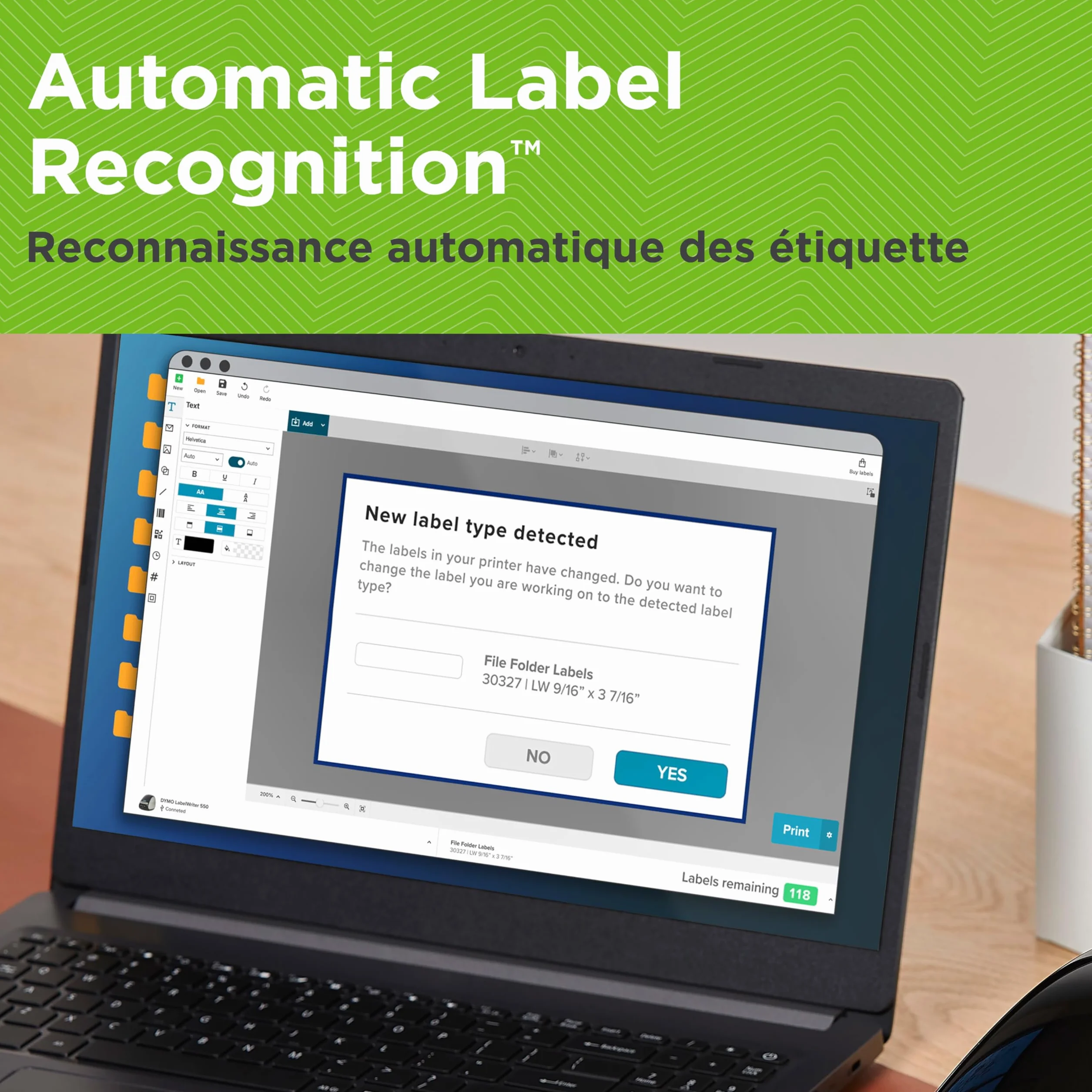 DYMO LabelWriter 550 Turbo Label Printer | Drukarka etykiet z szybkim bezpośrednim drukiem termicznym | Drukuje etykiety wysyłkowe i inne z łącznością USB/LAN | Wtyczka 2-pinowa UE