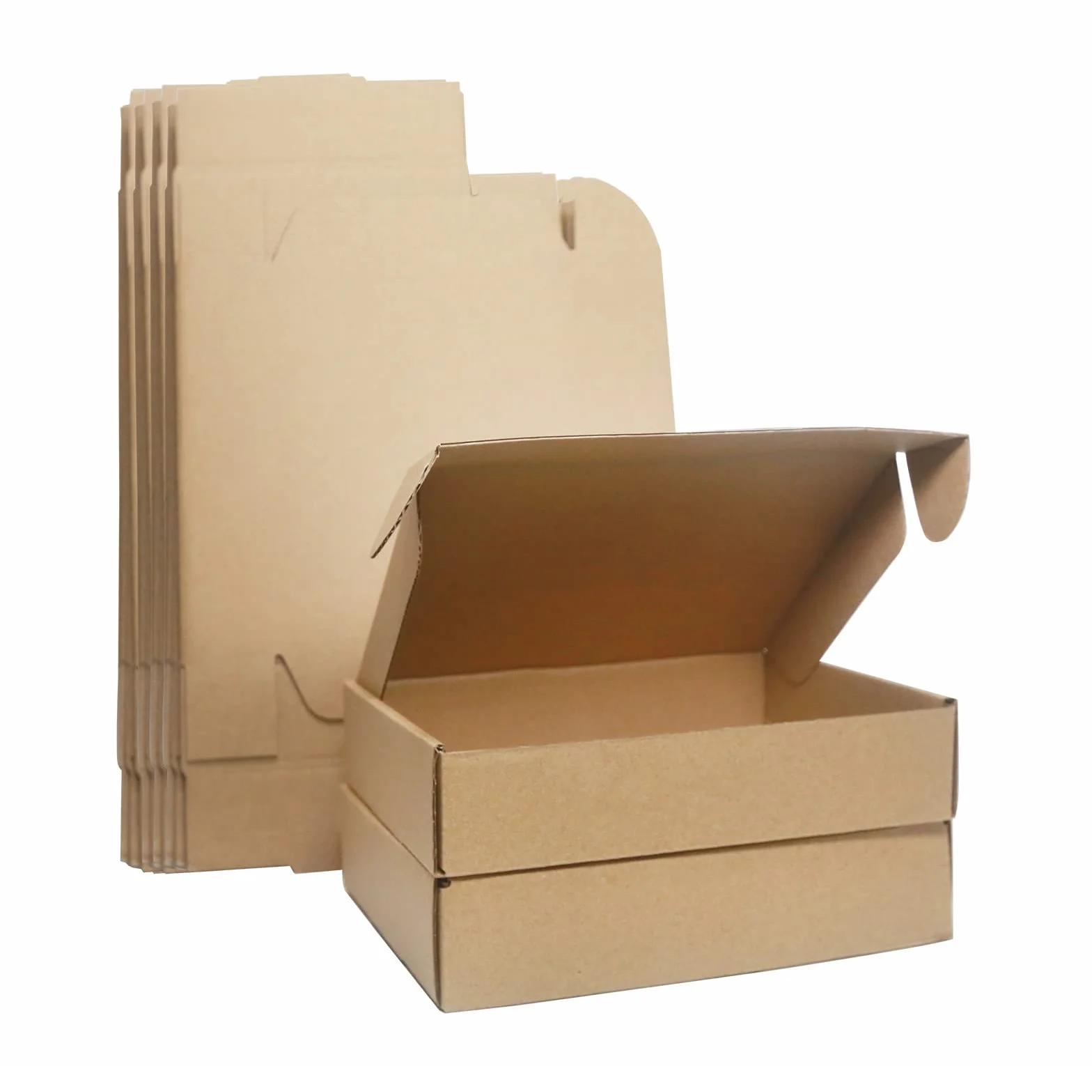 Royal Mail Opakowanie 10 pudełek wysyłkowych z tektury falistej na małe opakowania, brązowe, 200 x 145 x 45 mm