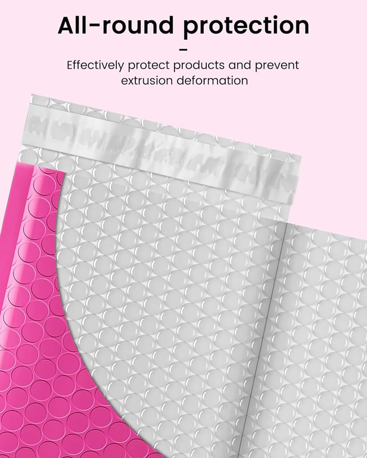 Bubble Mailers 4x8 Inch 50 Pack Padded Envelopes Self Seal Shipping Bags Jewelry Small Business Pink