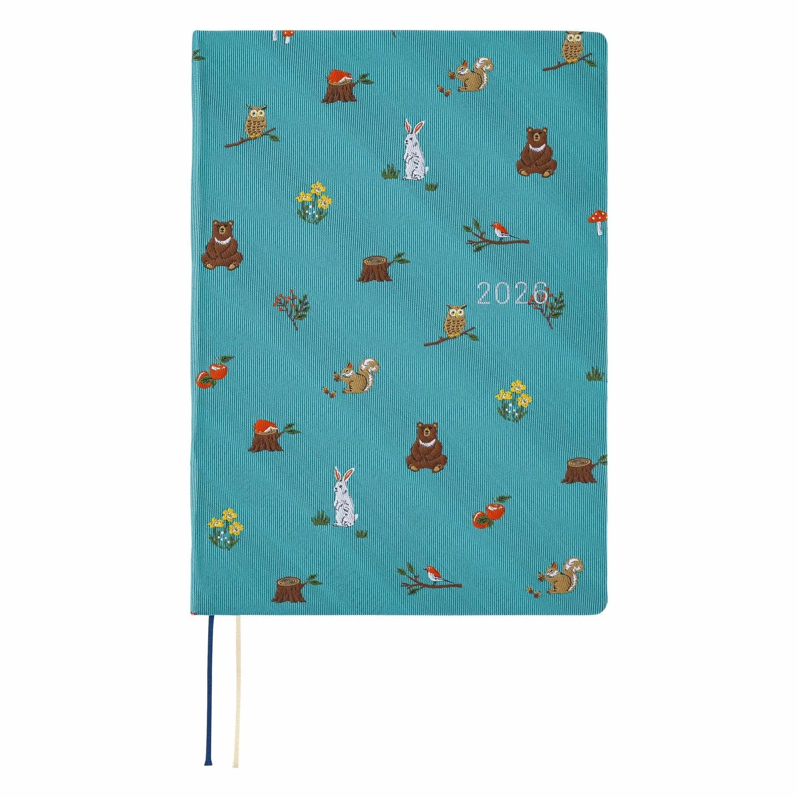 Hobonichi Techo HON A5 2026 – Bow & Tie: In the Forest (angielski, styczeń Start Planner)